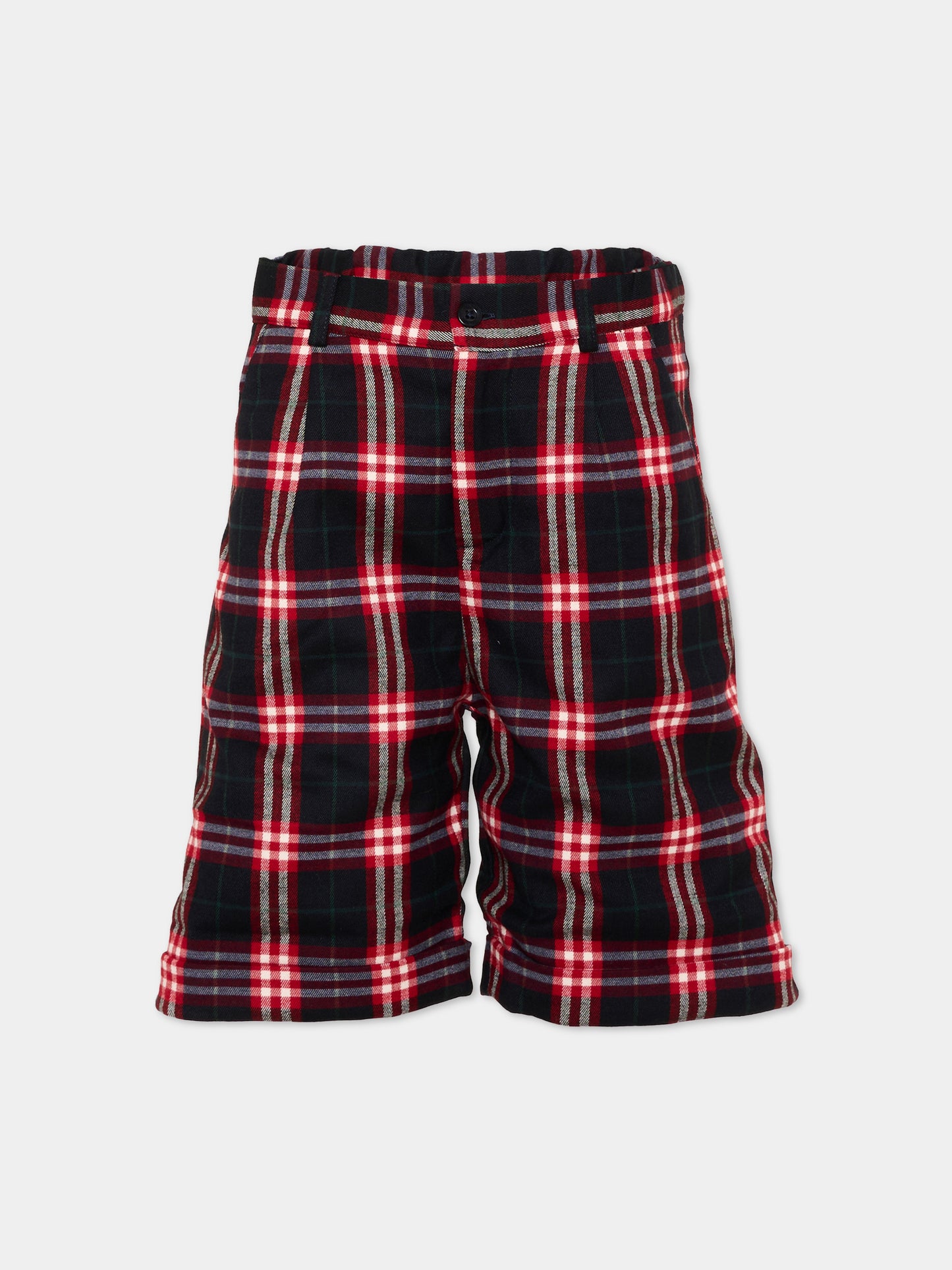 Shorts multicolor tartan per bambino,Patachou,PAP 47 CL4333367 Z0162
