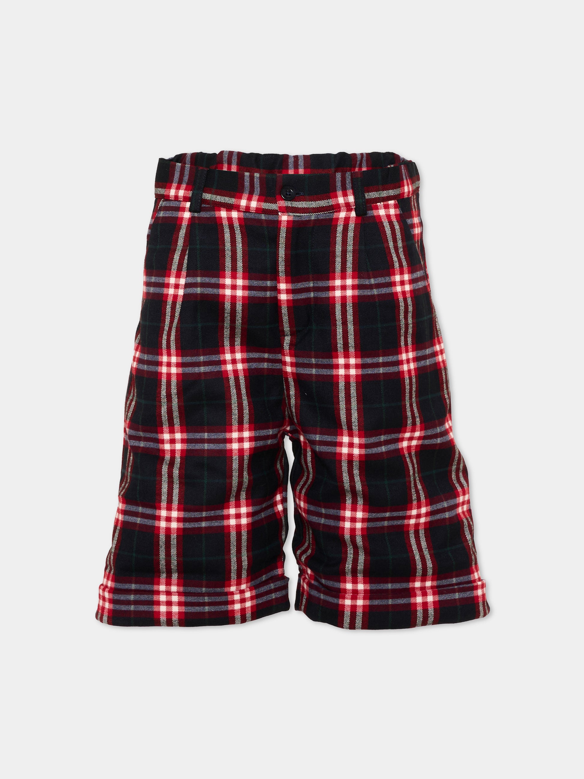 Shorts multicolor tartan per bambino,Patachou,PAP 47 CL4333367 Z0162