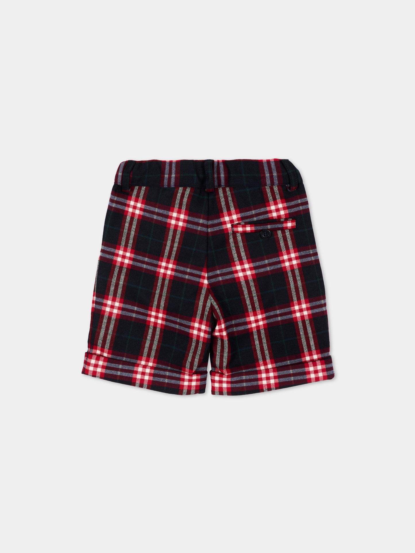 Shorts multicolor tartan per neonato,Patachou,PAP 47 CL4333367 Z0162