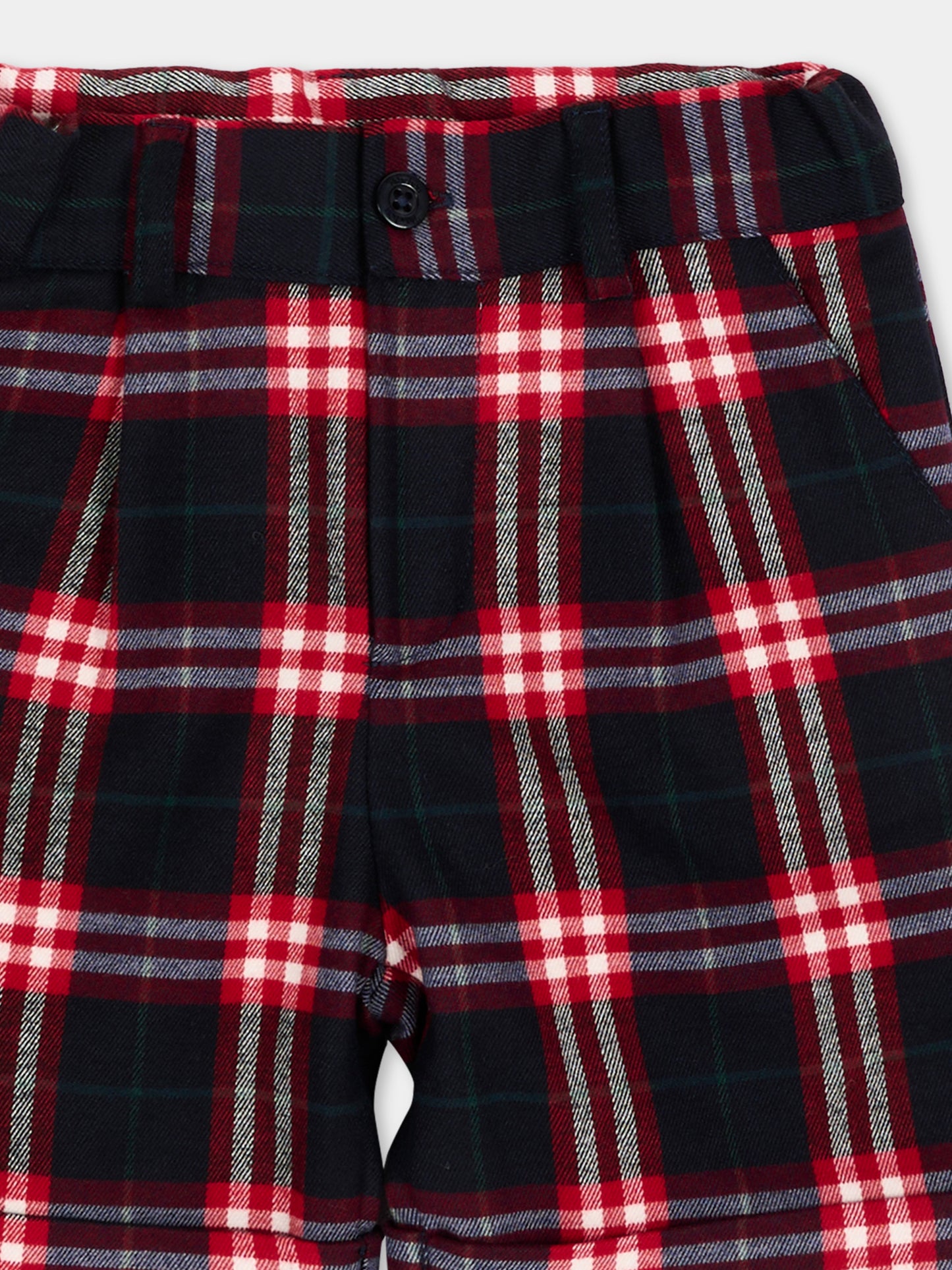 Shorts multicolor tartan per neonato,Patachou,PAP 47 CL4333367 Z0162
