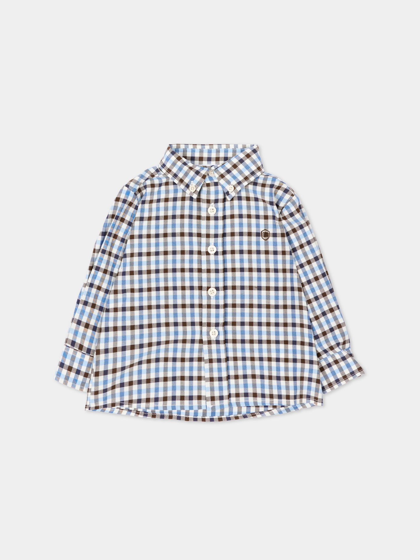 Camicia a manica lunga per neonato a quadri,Patachou,PAP 47 CM4333326 B0075