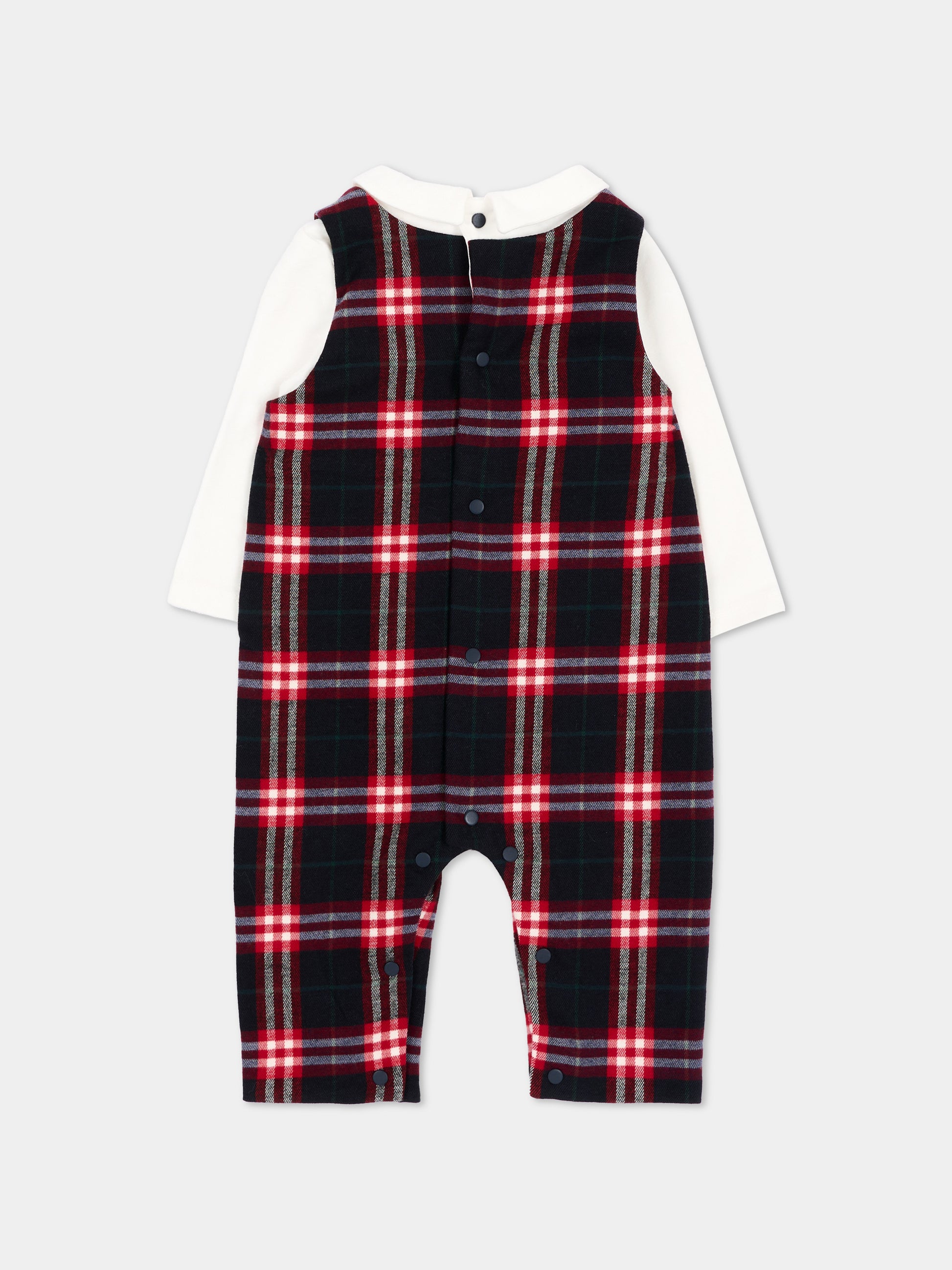 Tutina multicolor tartan per neonato,Patachou,PAP 47 MC4333135 Z0162