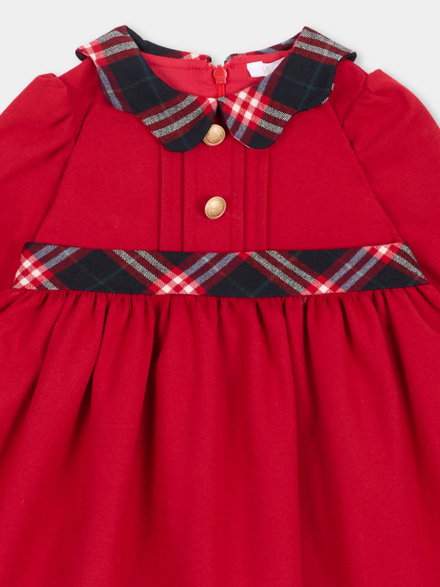 Abito elegante rosso per neonata,Patachou,PAP 47 VET4333266 960