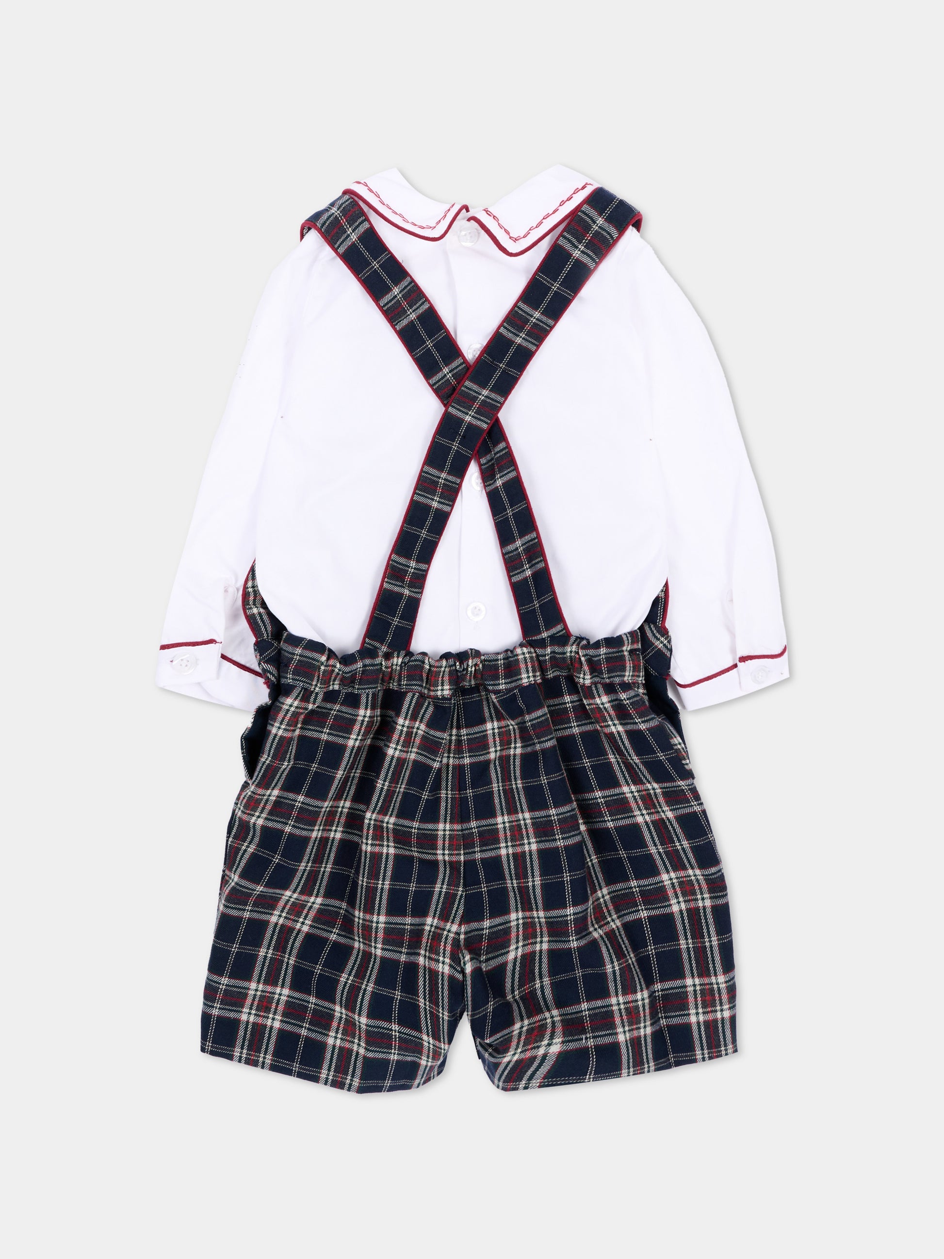 Abito blu per neonato tartan,Kidiwi Handmade,37272 PTI/TC324
