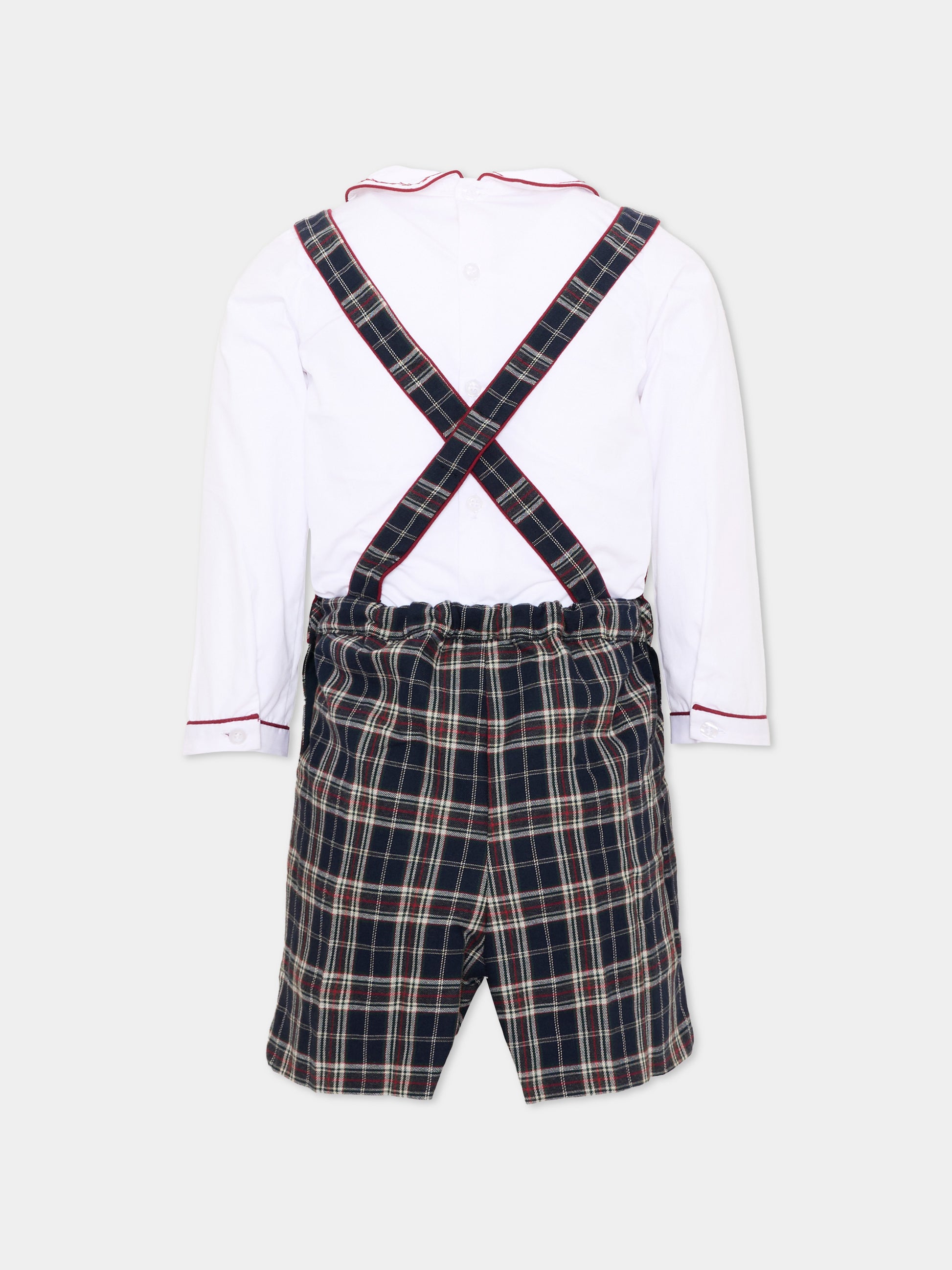 Abito blu per bambino tartan,Kidiwi Handmade,37272 PTI/TC324