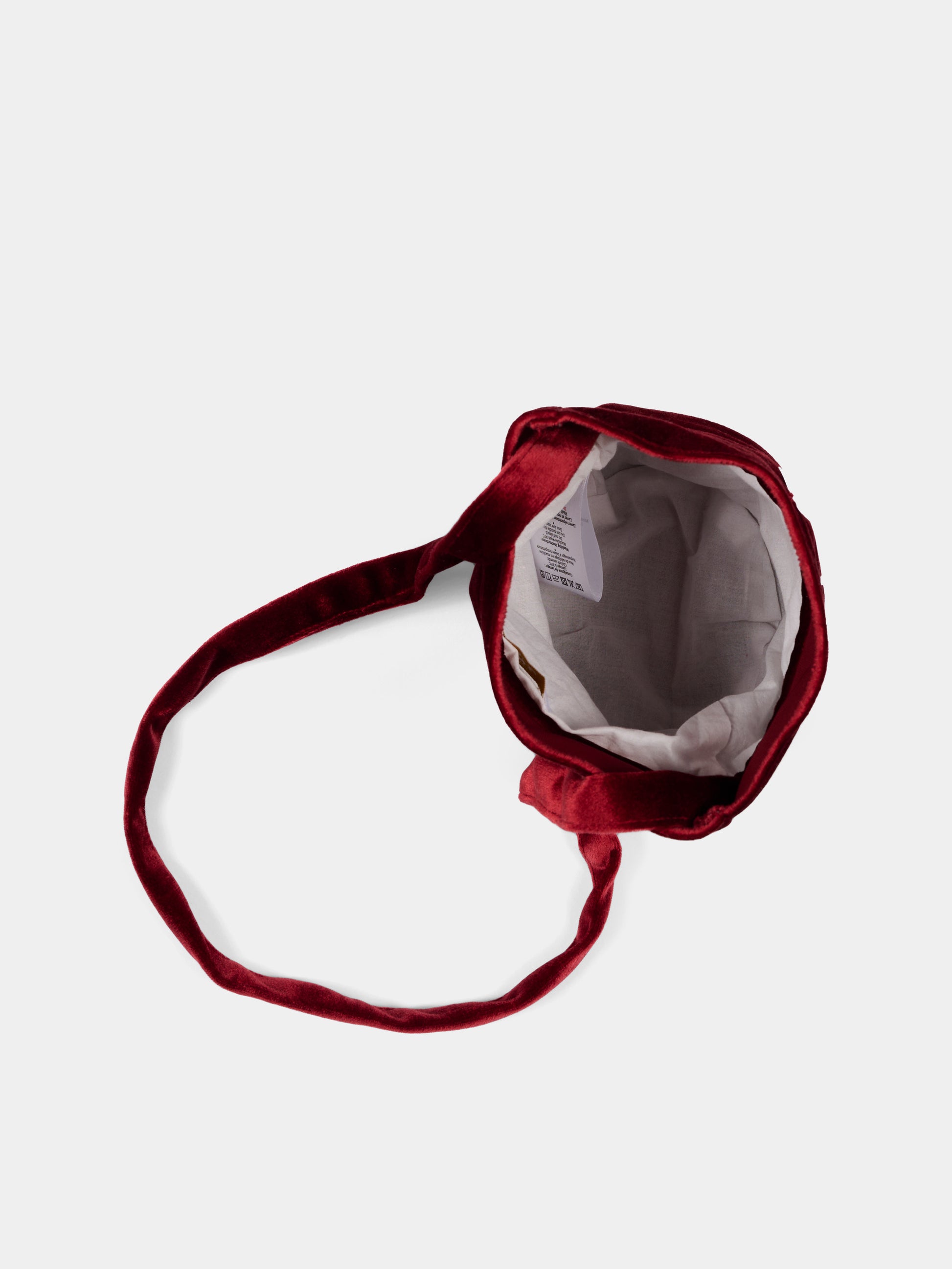 Borsa bordeaux per bambina con ricamo floreale,Kidiwi Handmade,37313 TV008