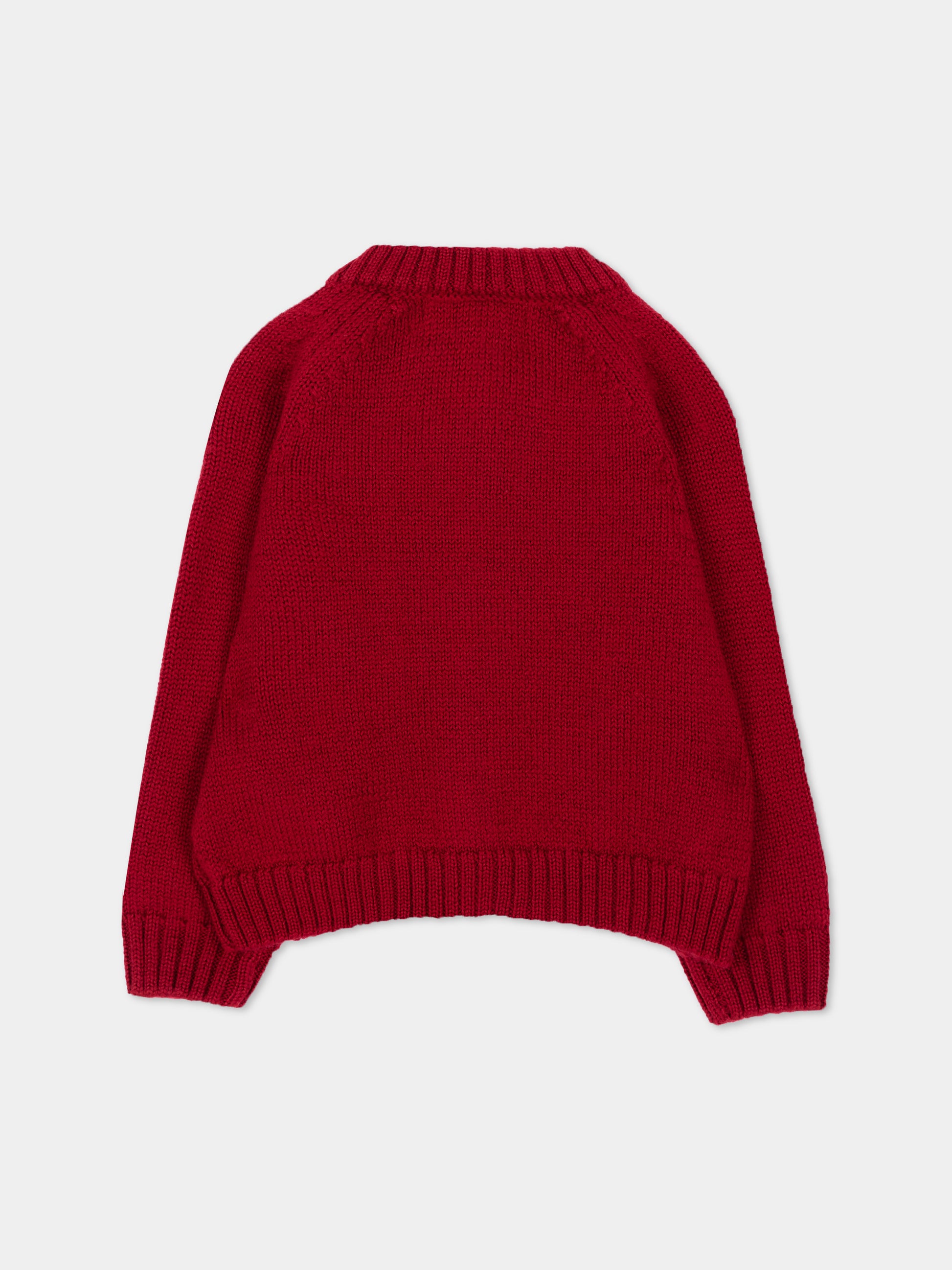 Cardigan bordeaux per neonata,Kidiwi Handmade,M0010BUR