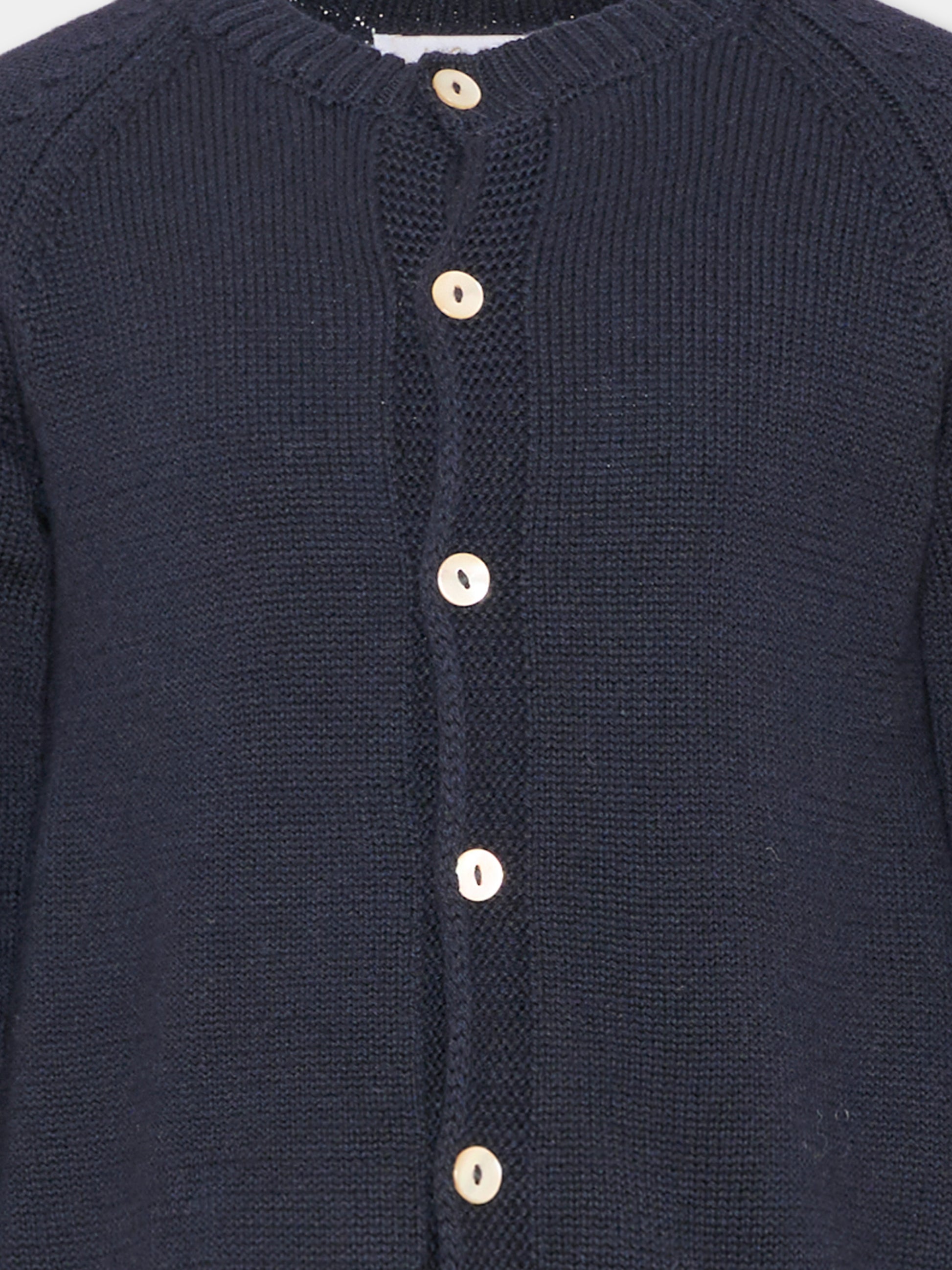 Cardigan blu per bambini con bottoni,Kidiwi Handmade,M0010NAV
