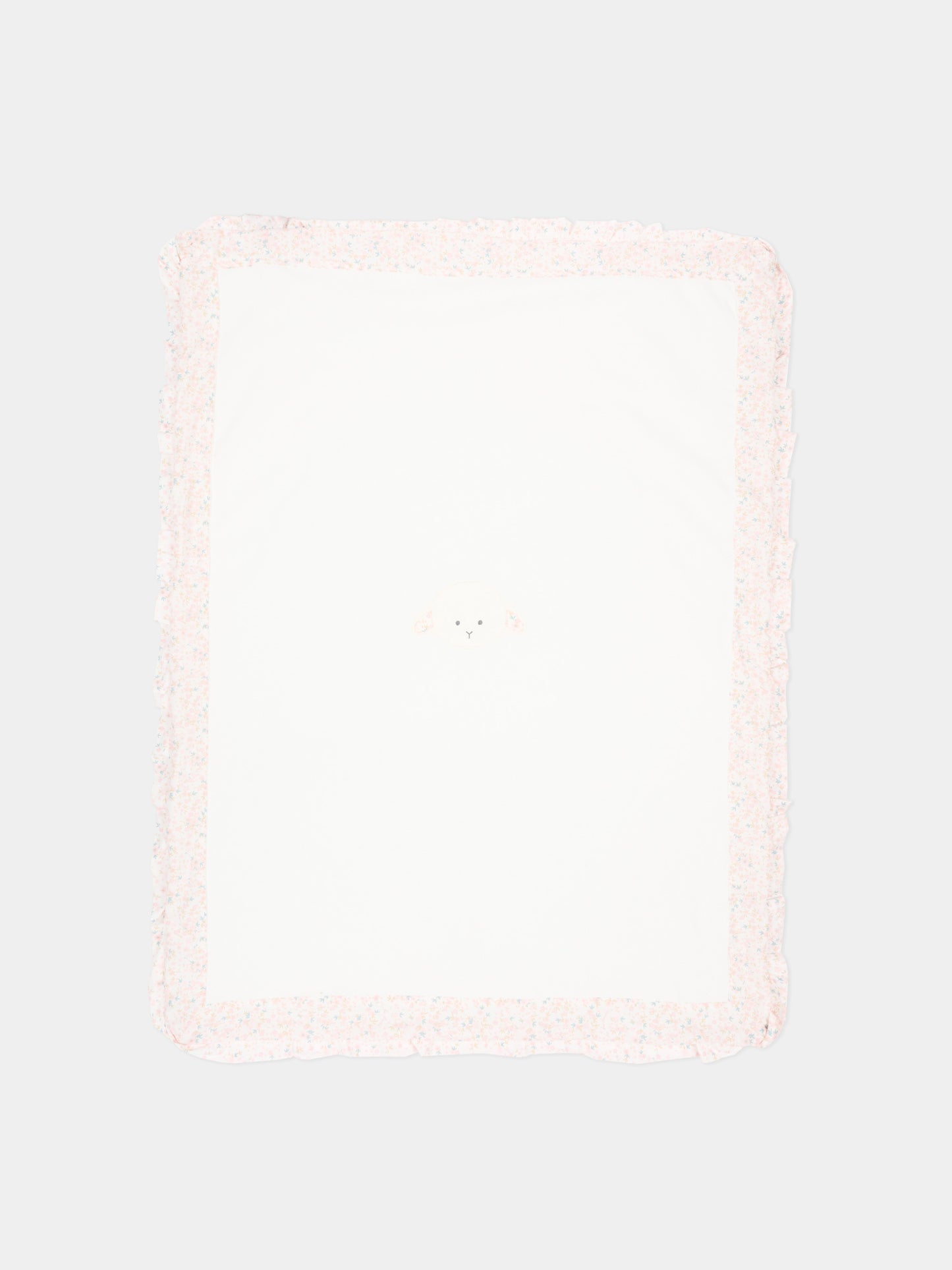 Coperta avorio per neonata con agnellino Olive,Le Boo Beebè,CBC022 T351 2030