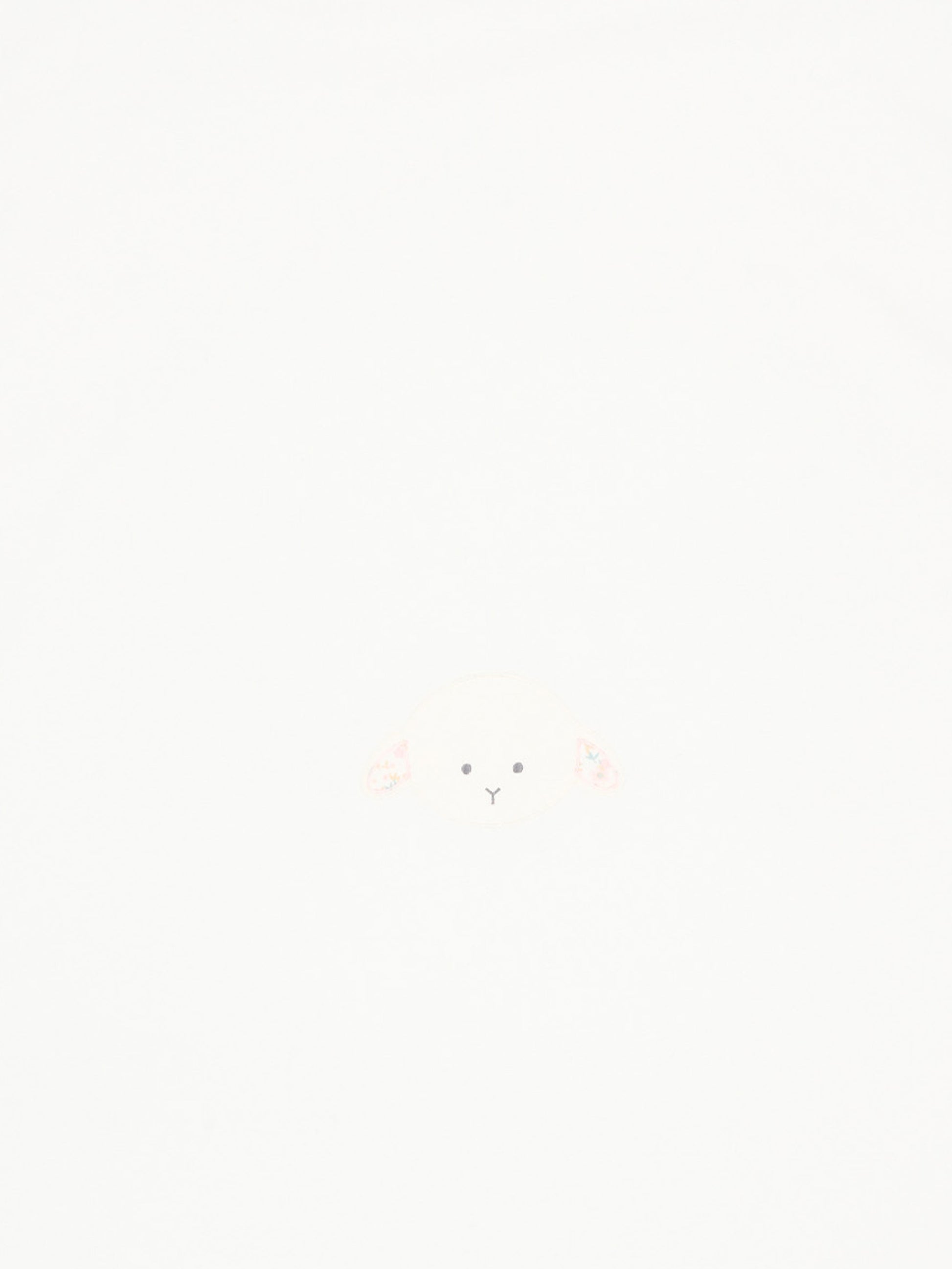 Coperta avorio per neonata con agnellino Olive,Le Boo Beebè,CBC022 T351 2030