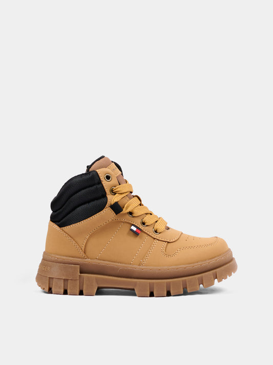 Sneakers bianche per neonato con velcro,Tommy Hilfiger Junior,T3X5 35292 0316A253