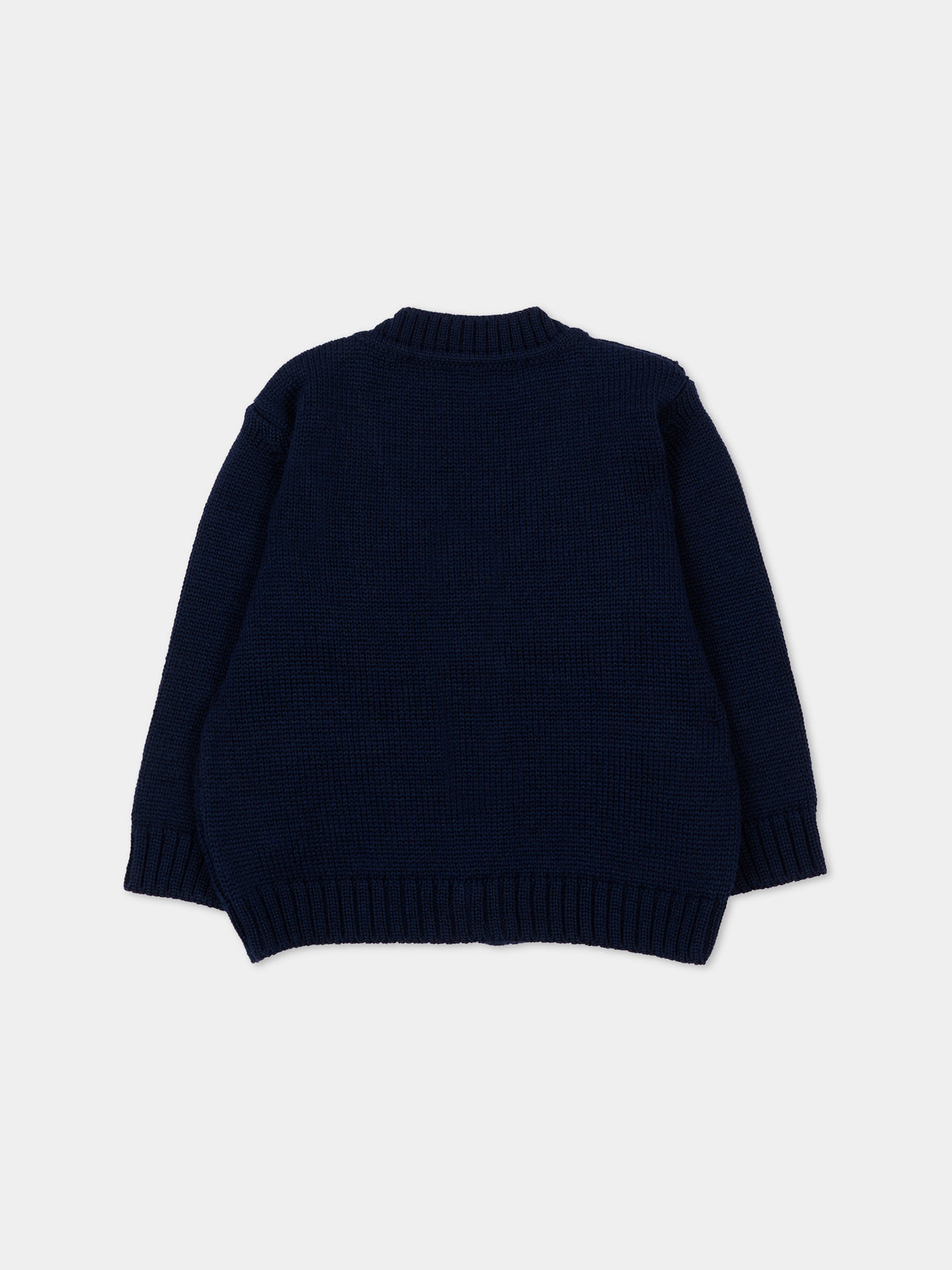 Cardigan blu per neonato con trecce,Colorichiari,MF848757 2088 60