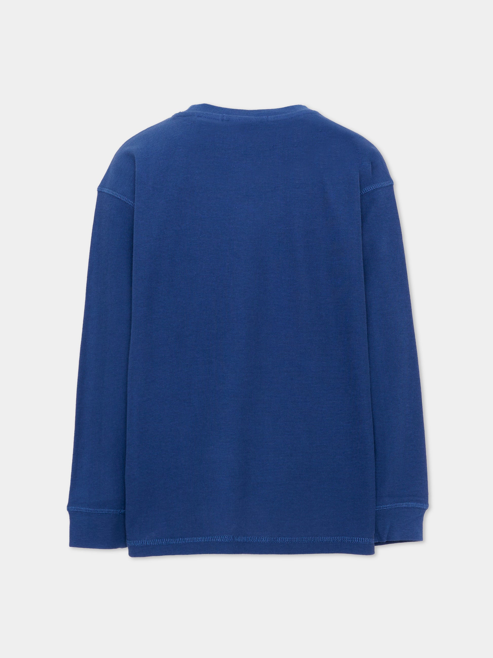 T-shirt a manica lunga blu per bambino,Scotch&soda,183376 410