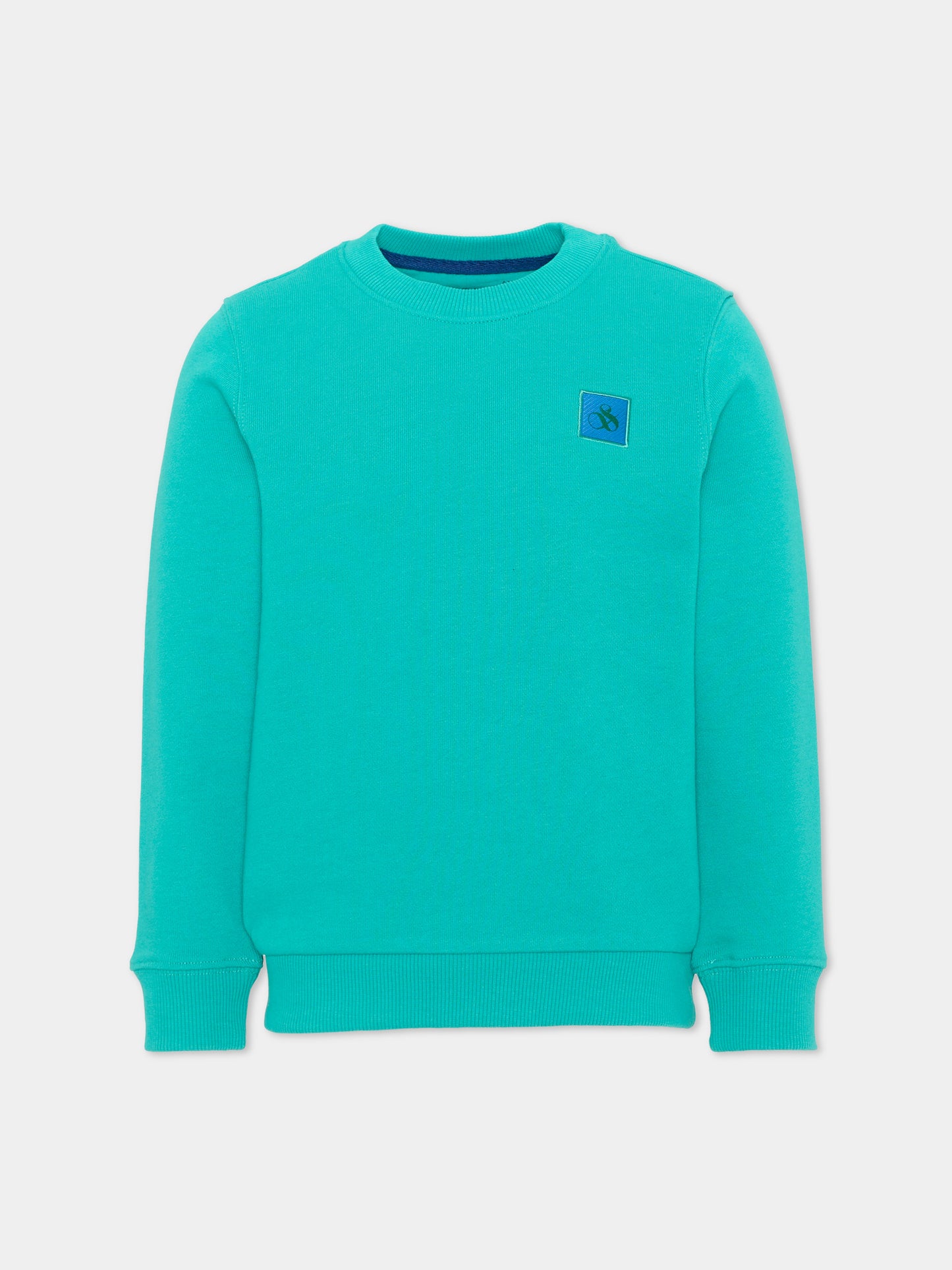 Felpa turchese per bambino con logo,Scotch&soda,183331 300
