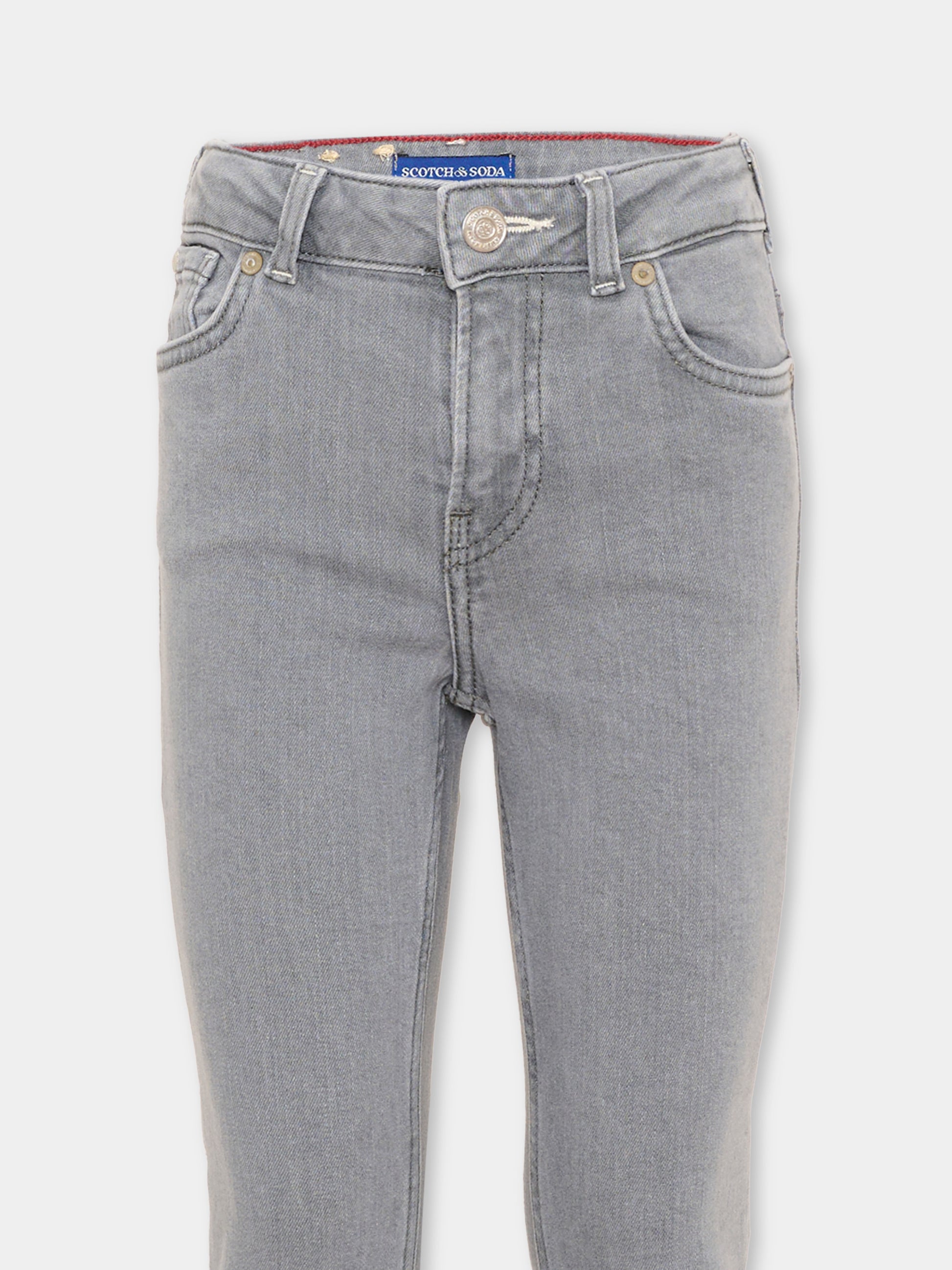 Jeans grigio per bambina svasato,Scotch&soda,184451 030