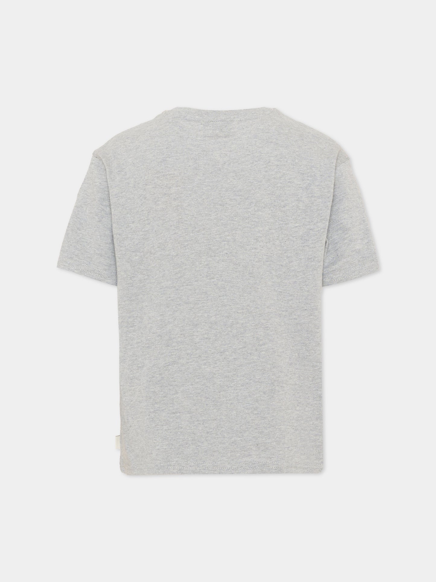 T-shirt grigia per bambino con logo,Scotch&soda,183357 030