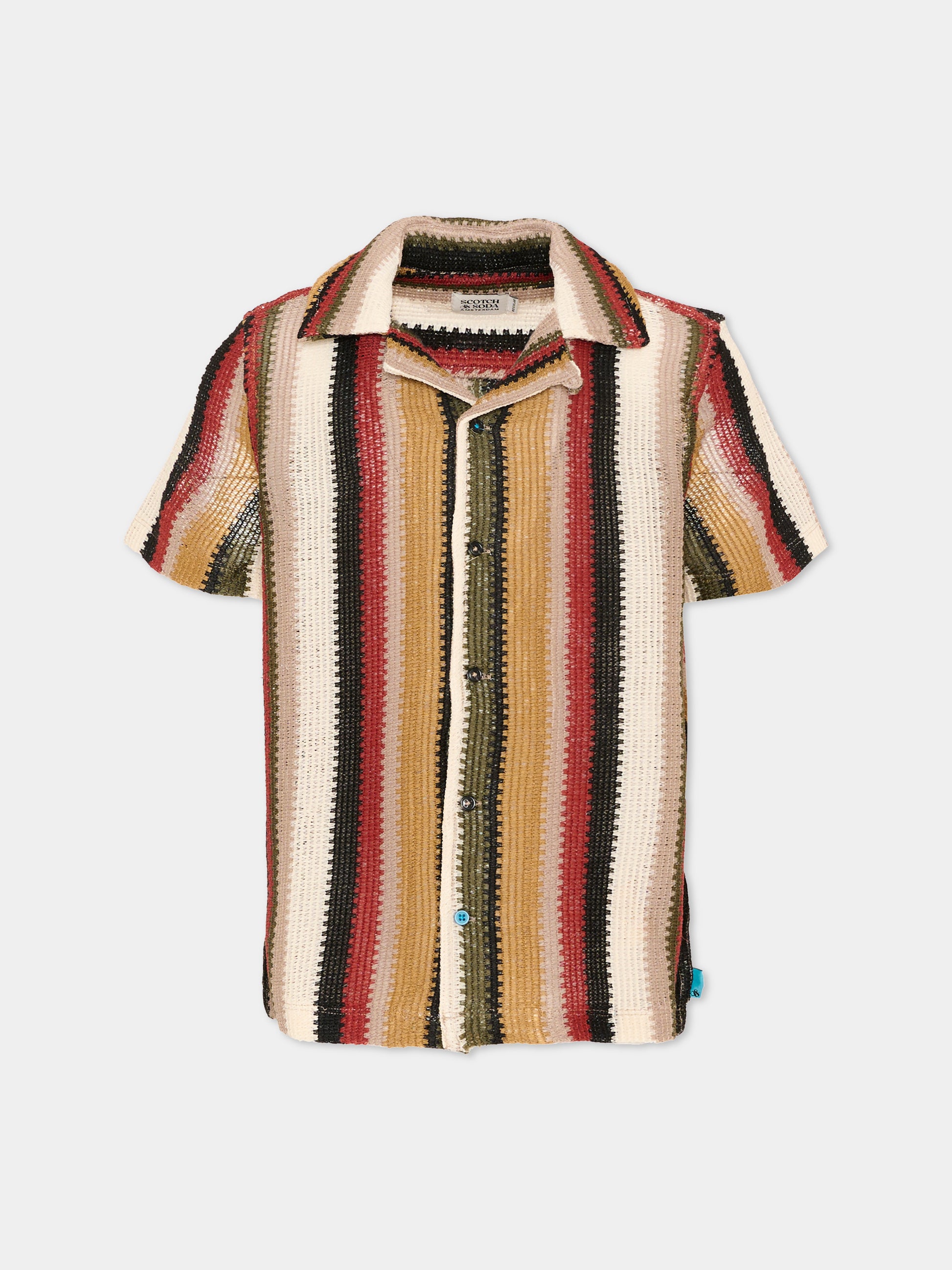 Camicia multicolor per bambino a righe,Scotch&soda,181969 260