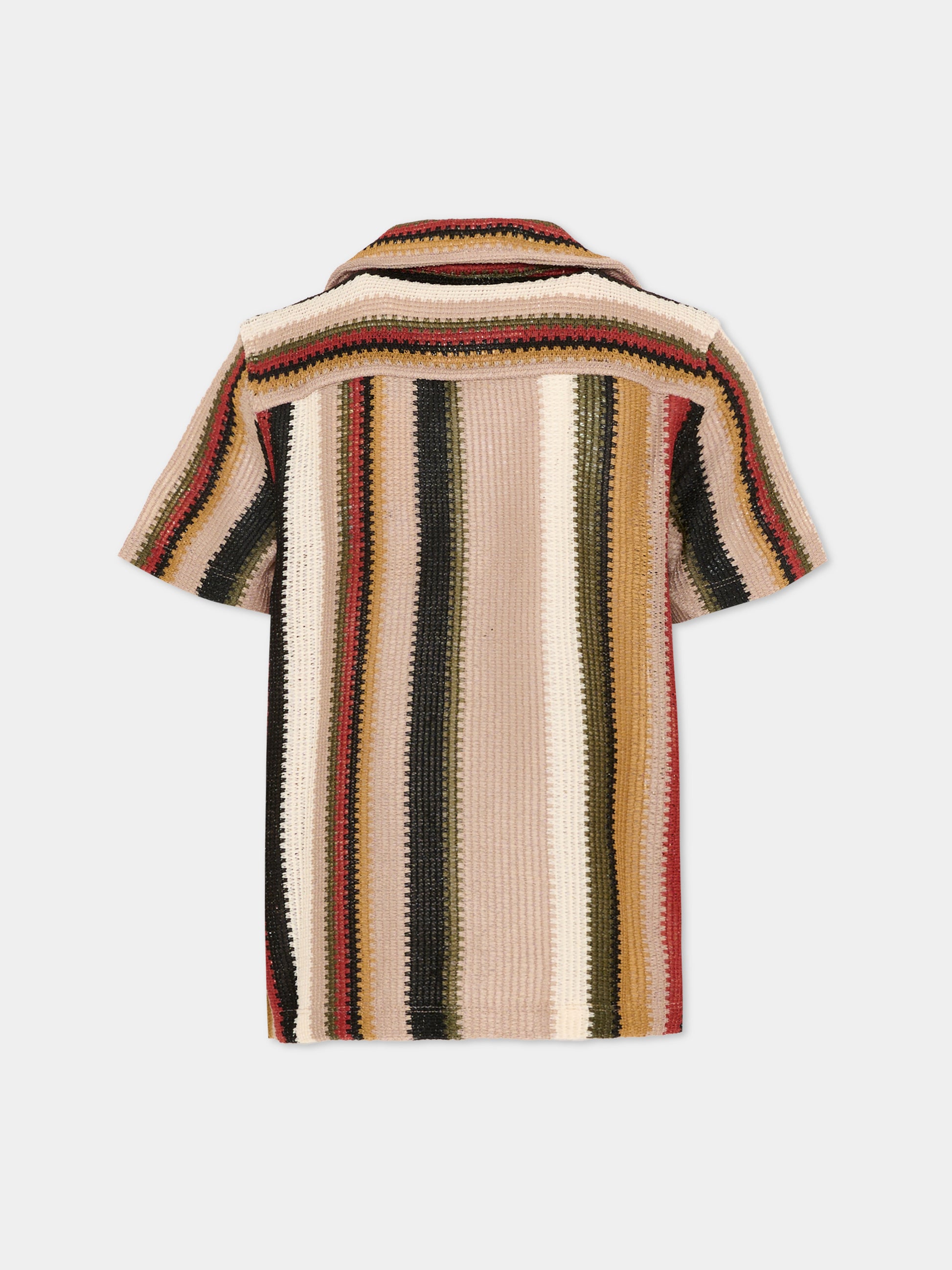 Camicia multicolor per bambino a righe,Scotch&soda,181969 260