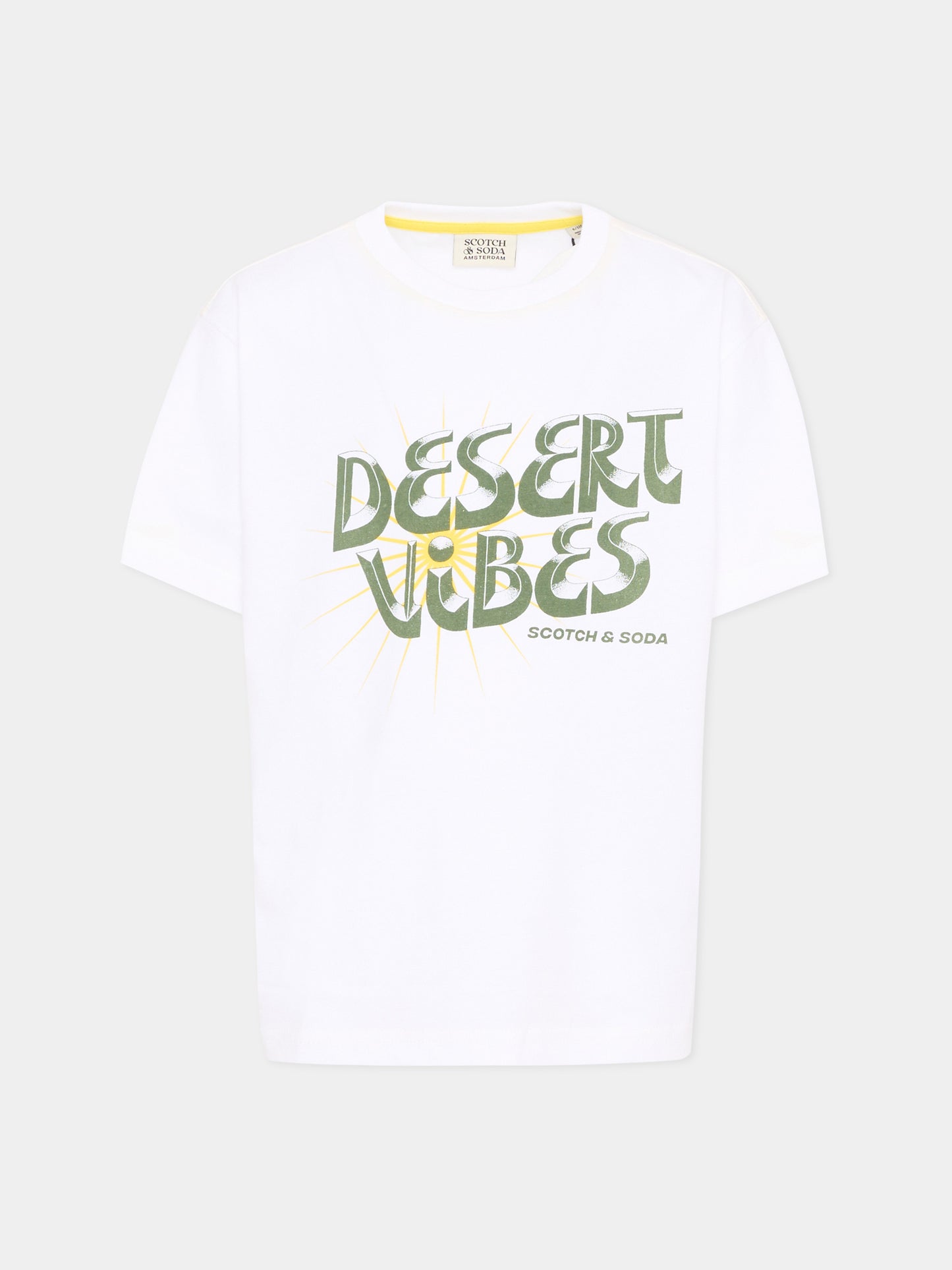 T-Shirt bianca Desert Vibes per bambino,Scotch&soda,184372 101