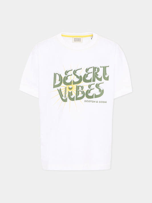 T-Shirt bianca Desert Vibes per bambino,Scotch&soda,184372 101