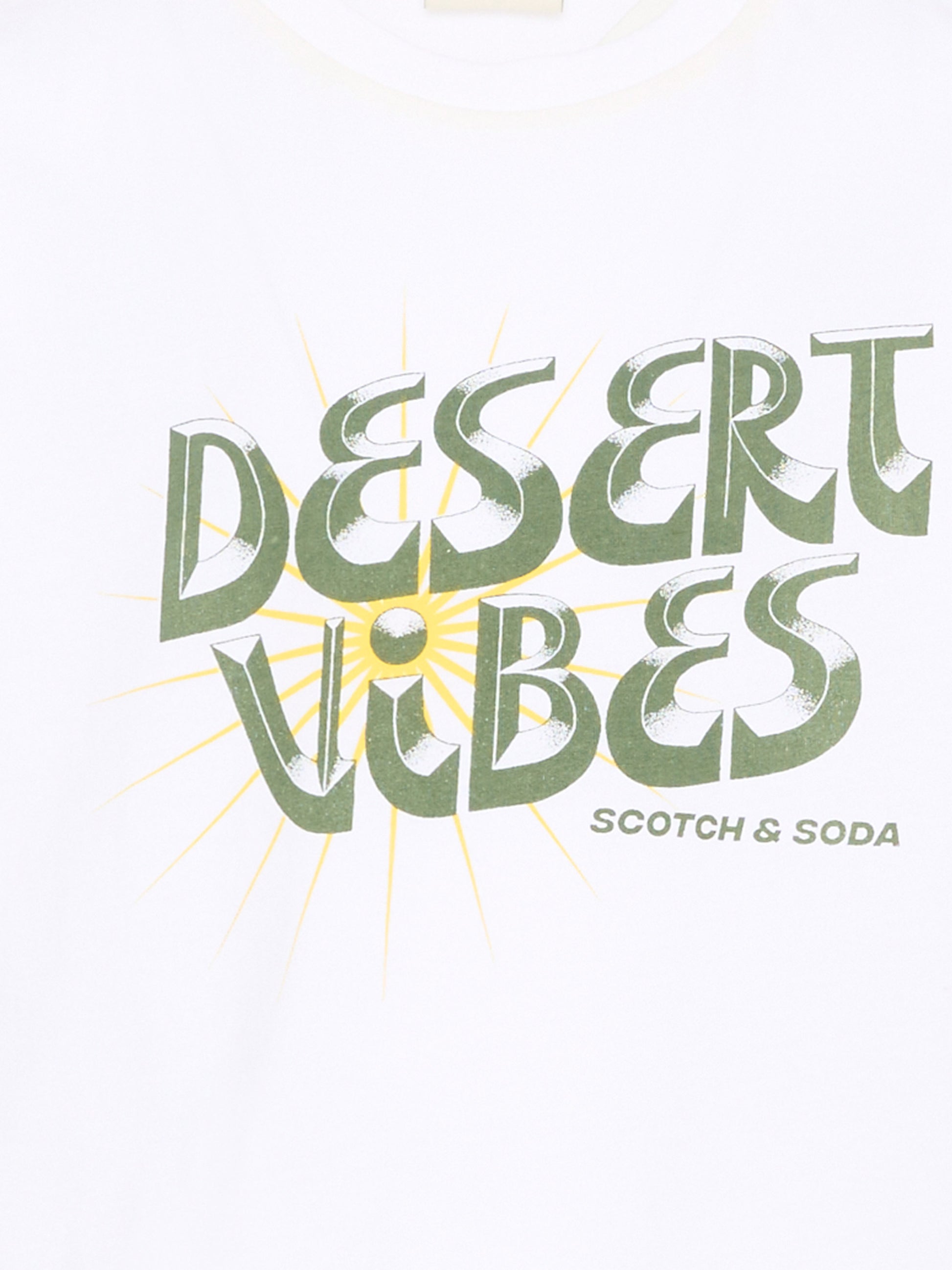 T-Shirt bianca Desert Vibes per bambino,Scotch&soda,184372 101