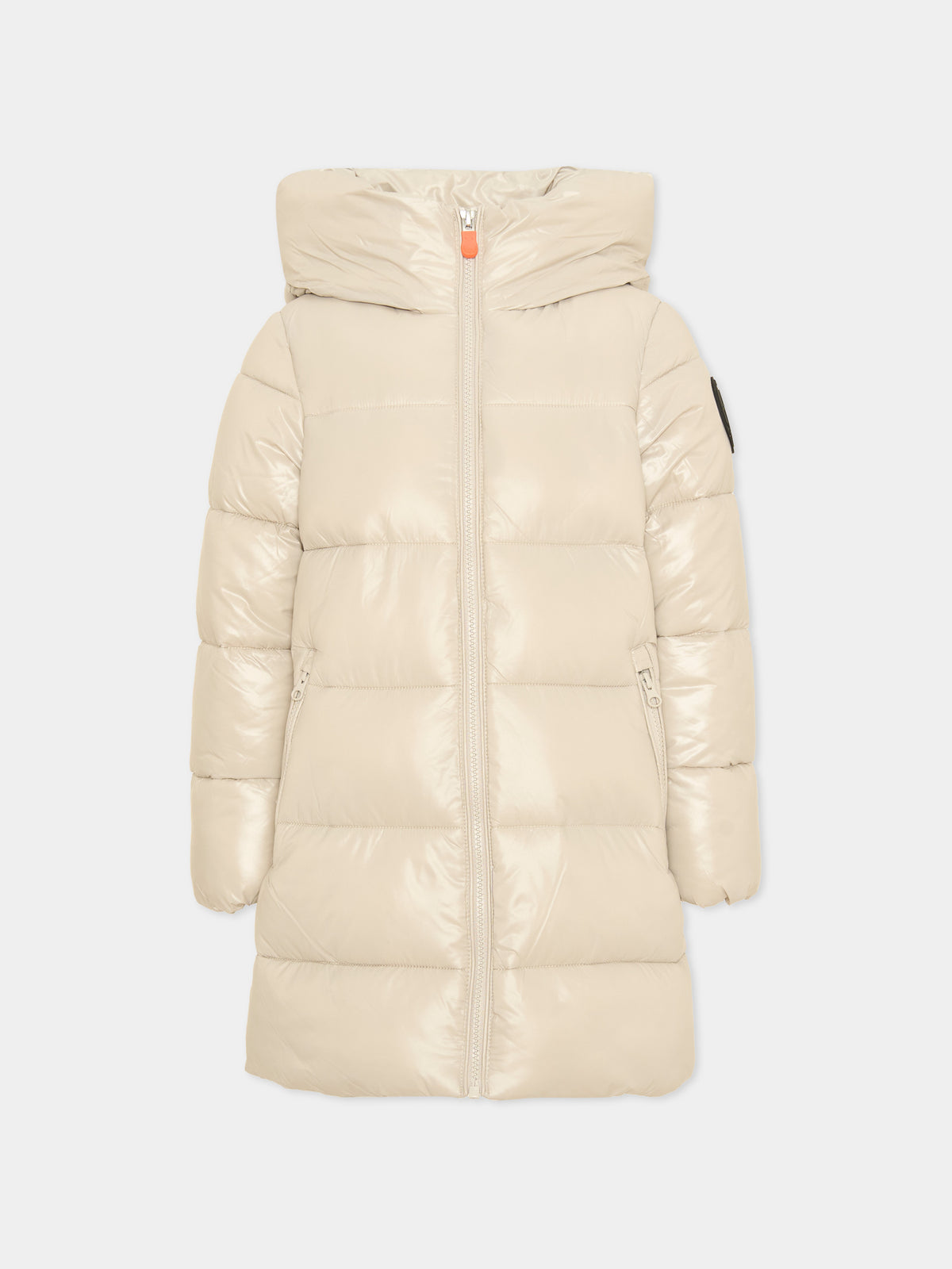 Piumino beige Millie per bambina,Save The Duck Kids,J45510G LOVE21 40019