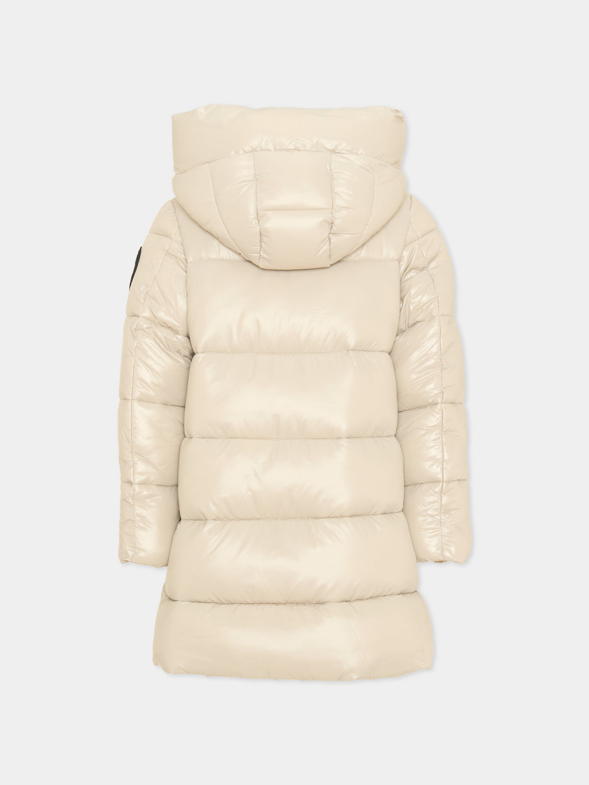 Piumino beige Millie per bambina,Save The Duck Kids,J45510G LOVE21 40019