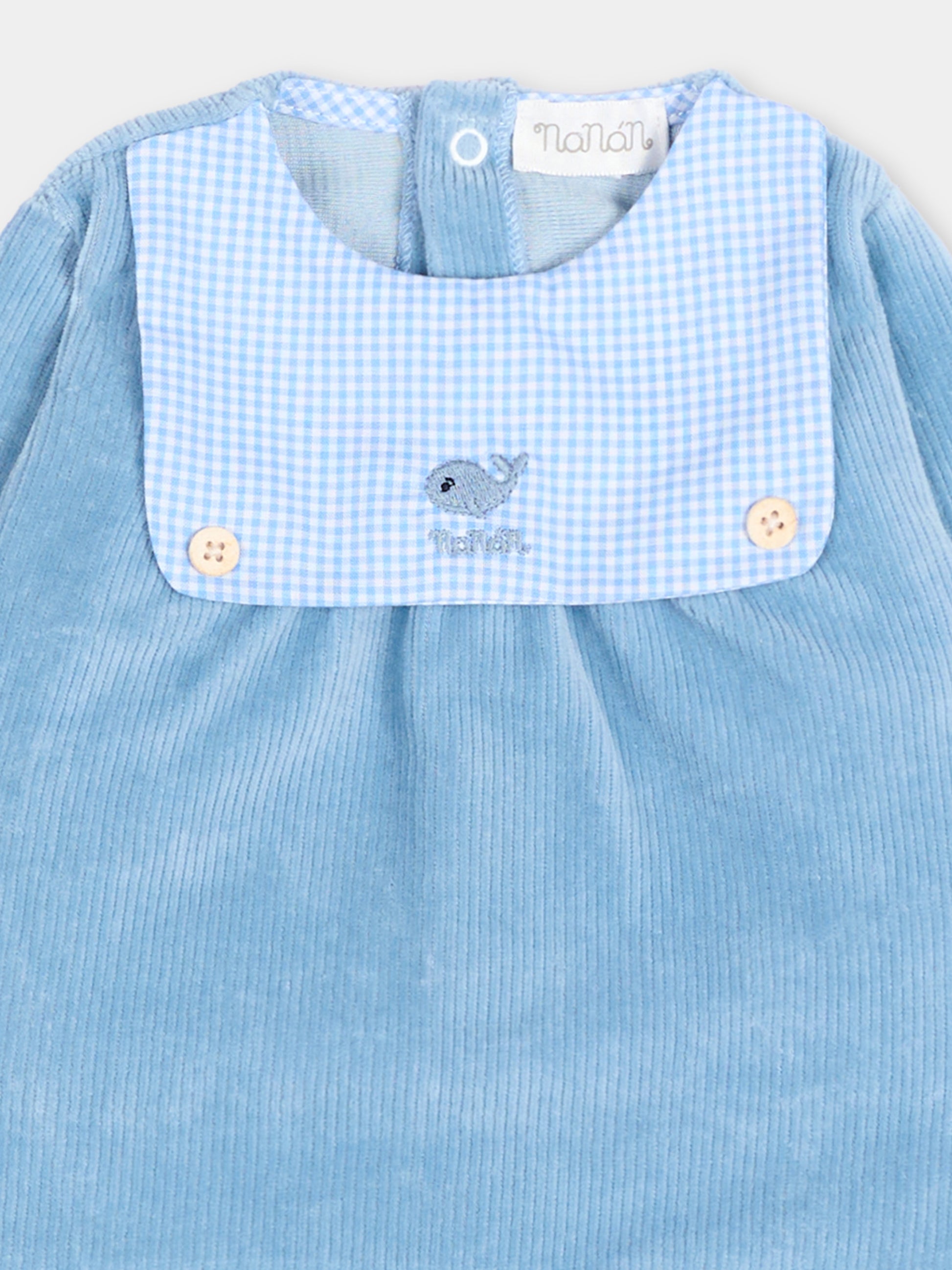 Completo nascita azzurro per neonato con balena,Nanán,I26174A