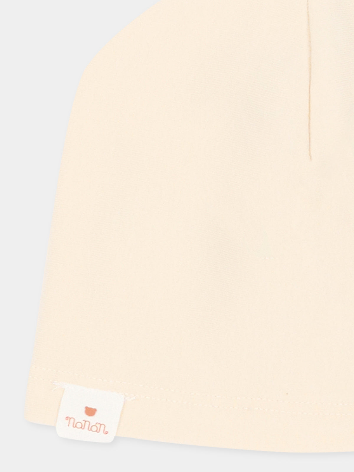 Cappello per neonato beige con logo,Nanán,I26168BE