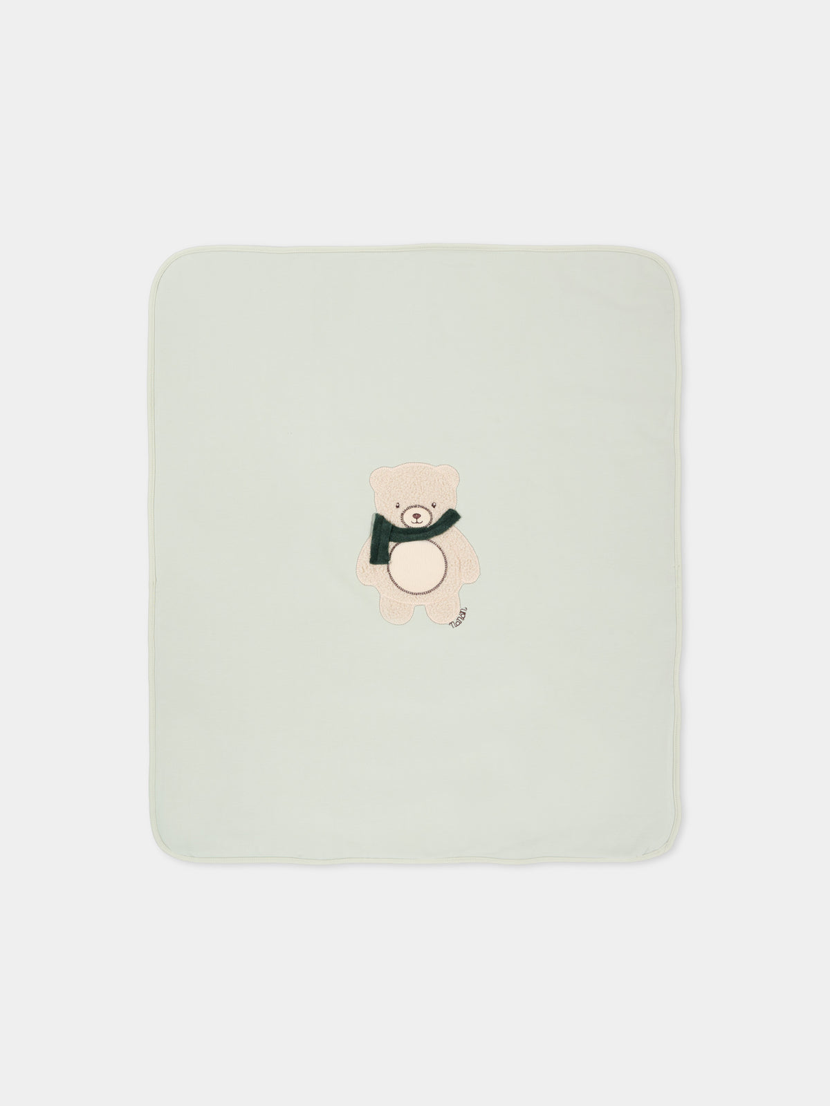 Coperta verde per neonati con orsetto,Nanán,I26170V