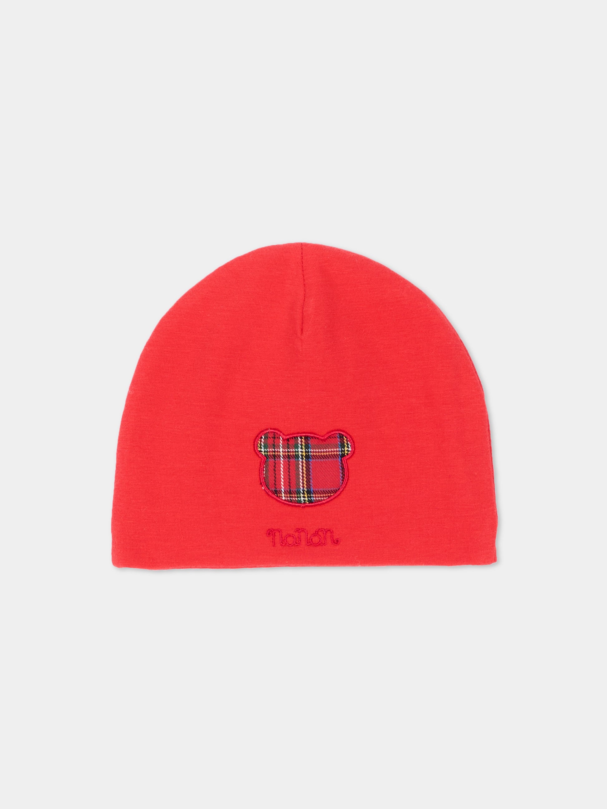 Cappello per neonato rosso con orsetto,Nanán,I26039RS
