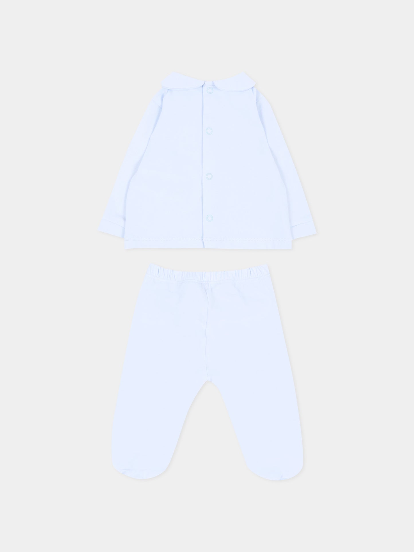 Completo nascita azzurro per neonato con scoiattolo,Nanán,I26013A