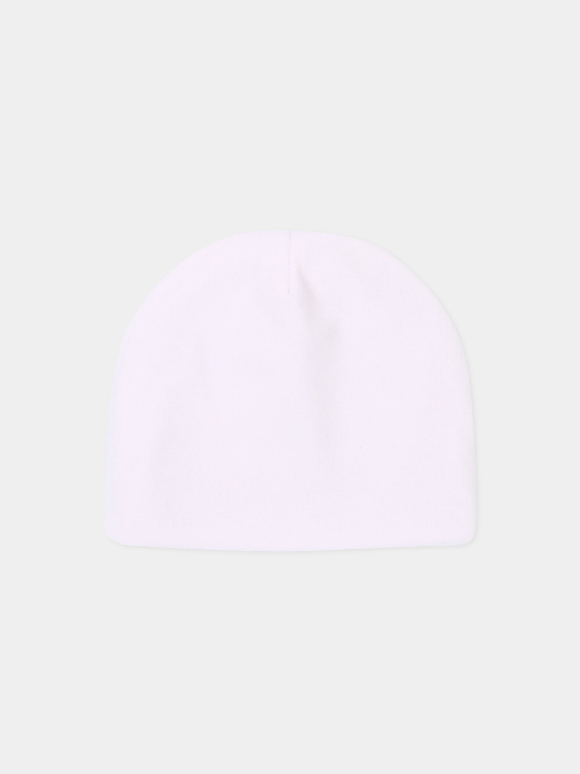 Cappello rosa per neonata con orsetto,Nanán,I26003R