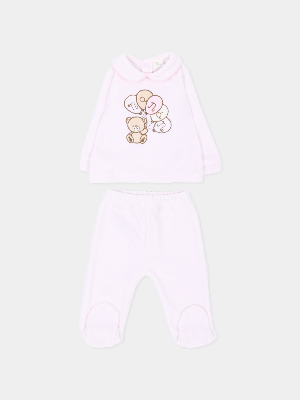 Completo nascita rosa con orsetto,Nanán,I26002R
