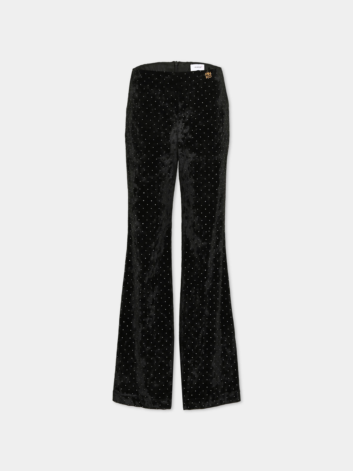Pantalone neri con strass per bambina,Pinko,KFPA081 0 VE019 N000
