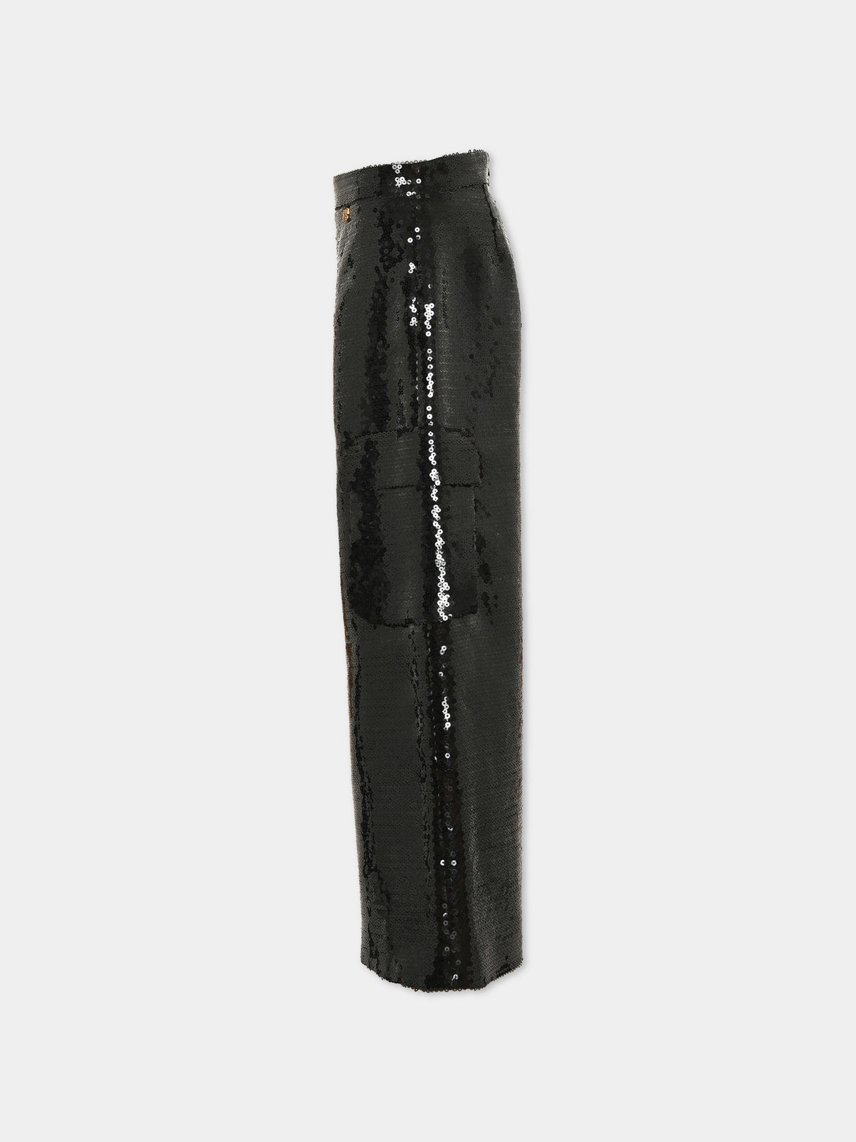 Pantalone nero per bambina con paillettes,Pinko,KFPA088 0 TV152 N000
