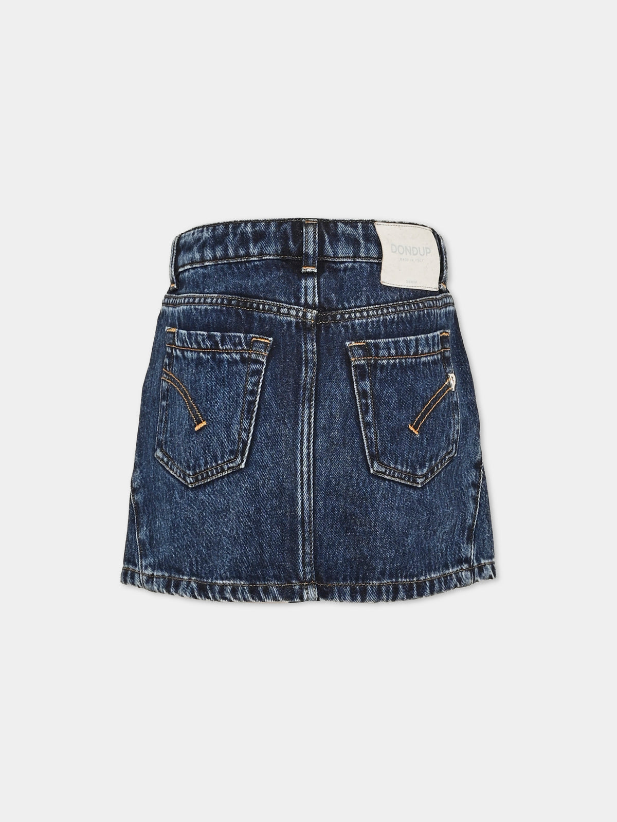 Gonna denim per bambina con bottoni,Dondup Kids,DFGO034 C CF054 4005