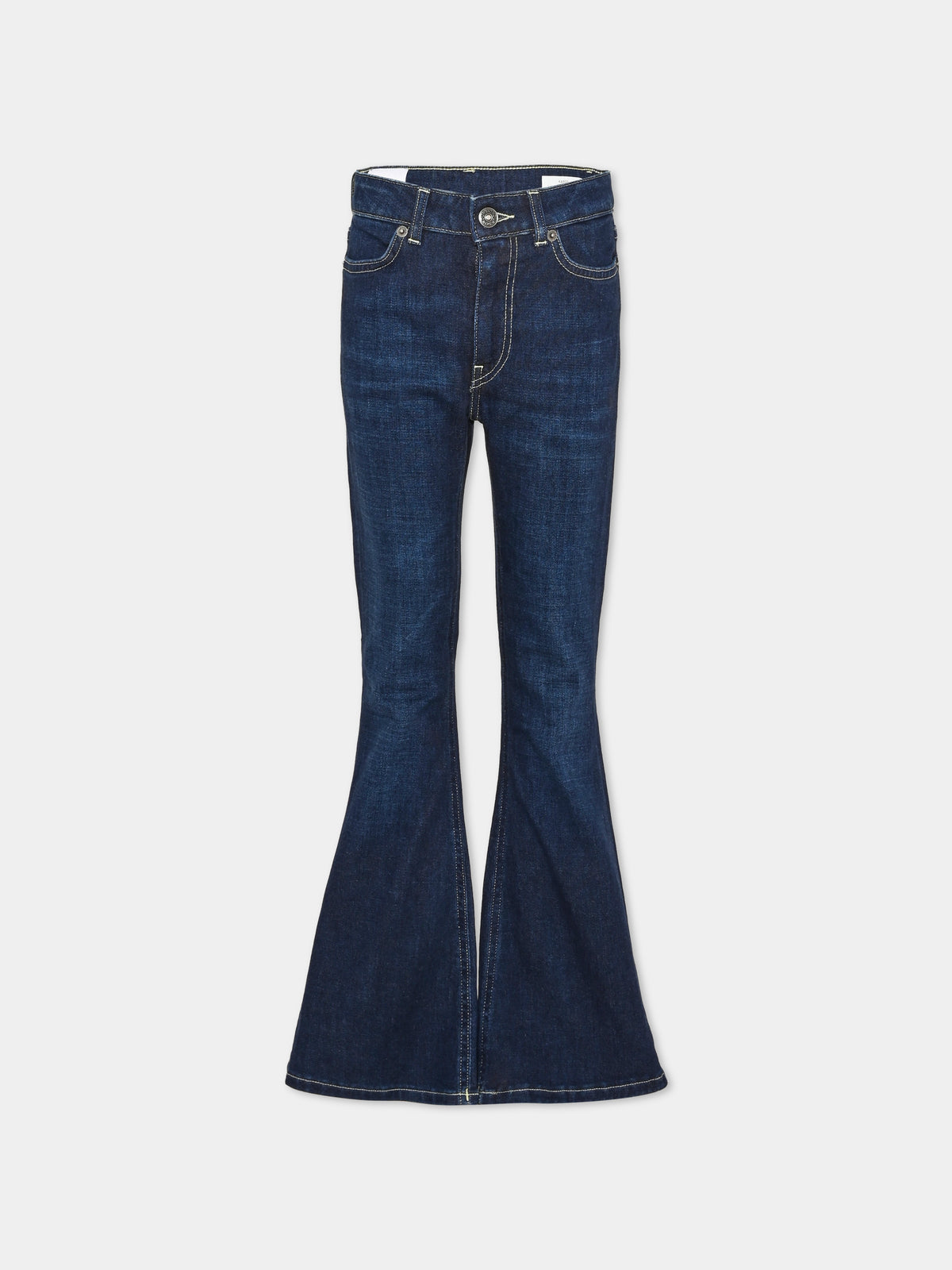 Jeans denim per bambina svasati,Dondup Kids,DFPA232 C DS039 4005