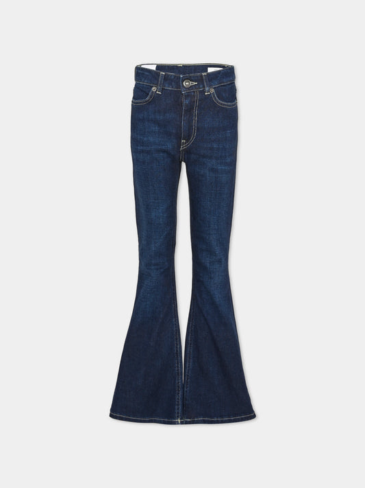 Jeans denim per bambina svasati,Dondup Kids,DFPA232 C DS039 4005
