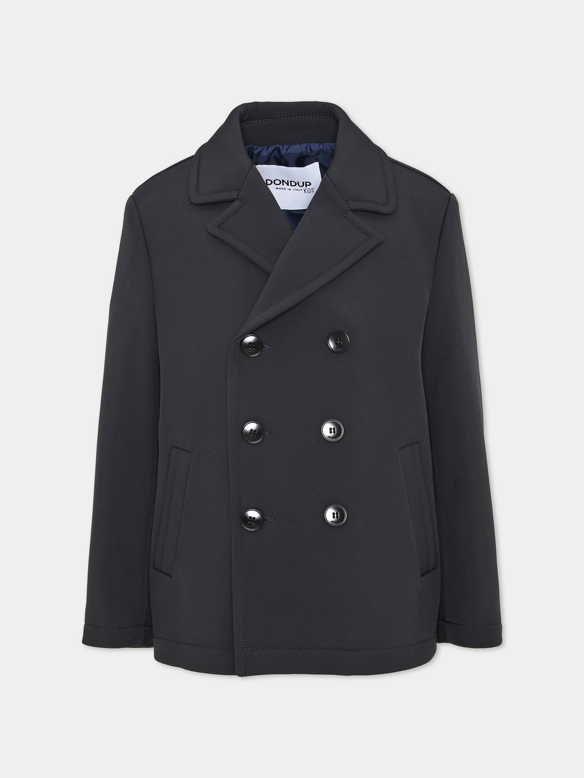 Cappotto blu per bambino doppiopetto,Dondup Kids,DMGB035 0 TV142 4005