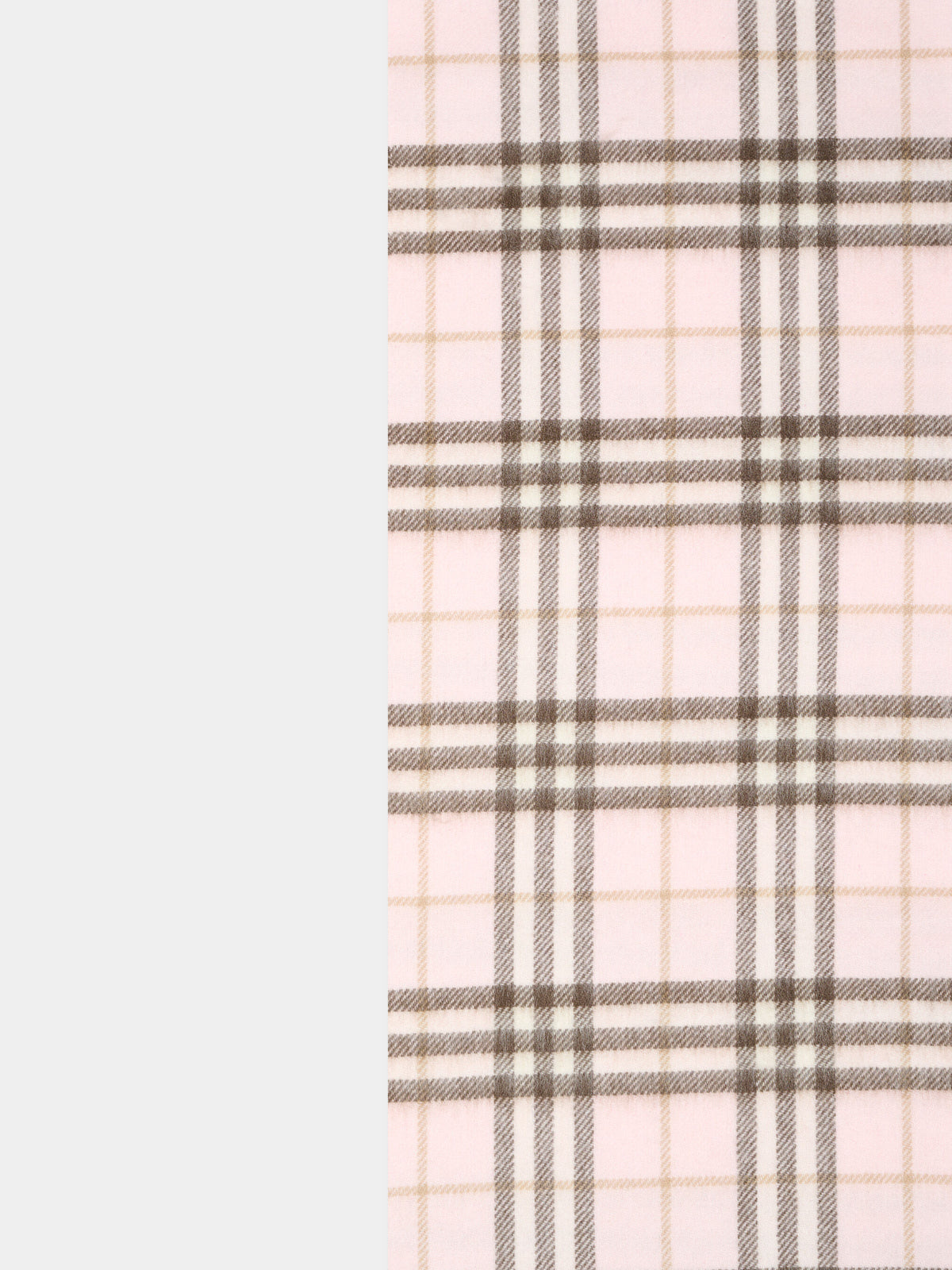 Sciarpa rosa per bambina con check