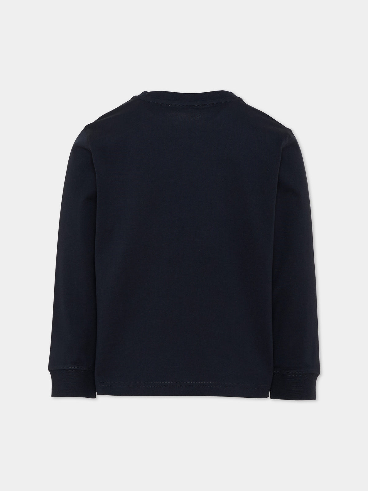 T-shirt a blu per bambino con Thomas Bear,Burberry Kids,8131951 A1662