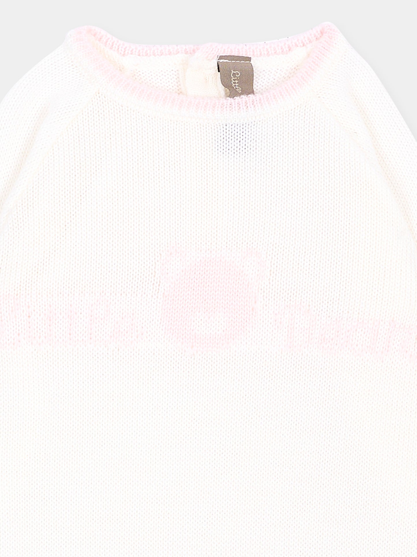 Tutina avorio per neonata con fiocco,Little Bear,4101 LATTE/CIPRIA