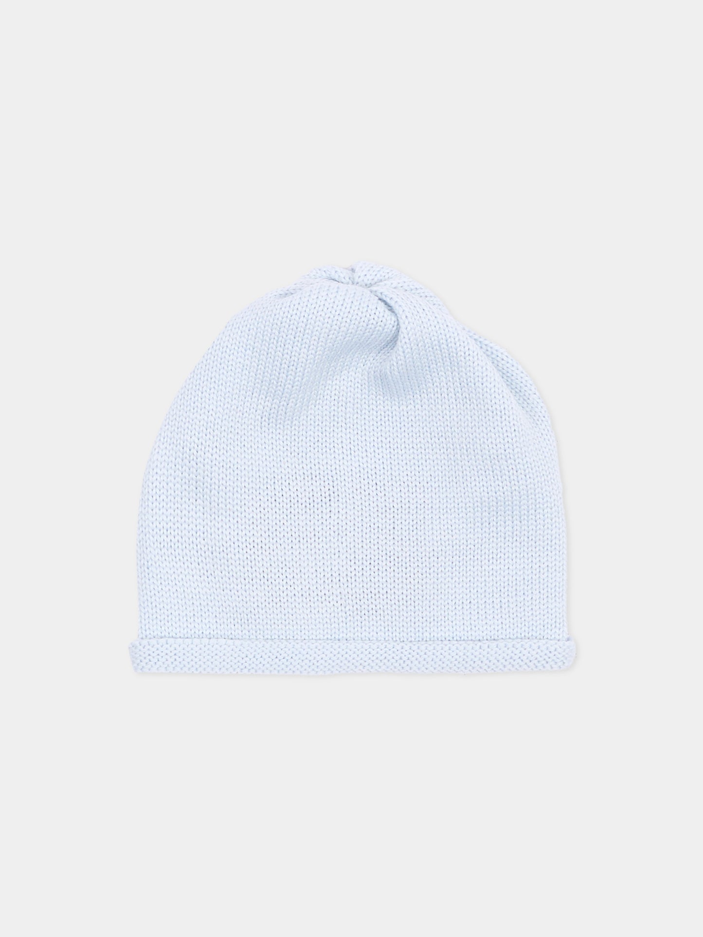 Cappello celeste per neonato in maglia,Little Bear,4128 CIELO