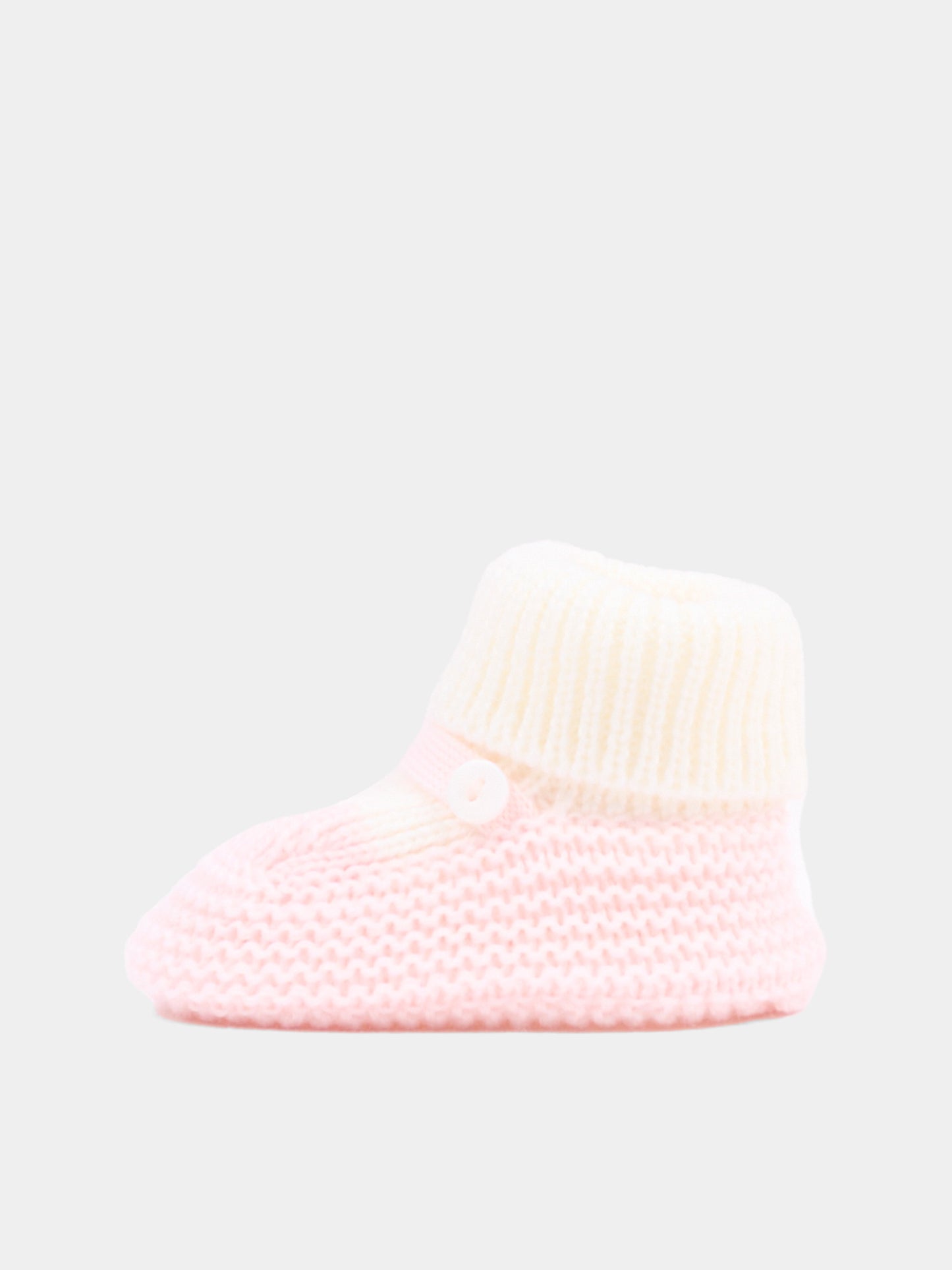 Babbucce avorio per neonata in maglia,Little Bear,4129 LATTE/CIPRIA
