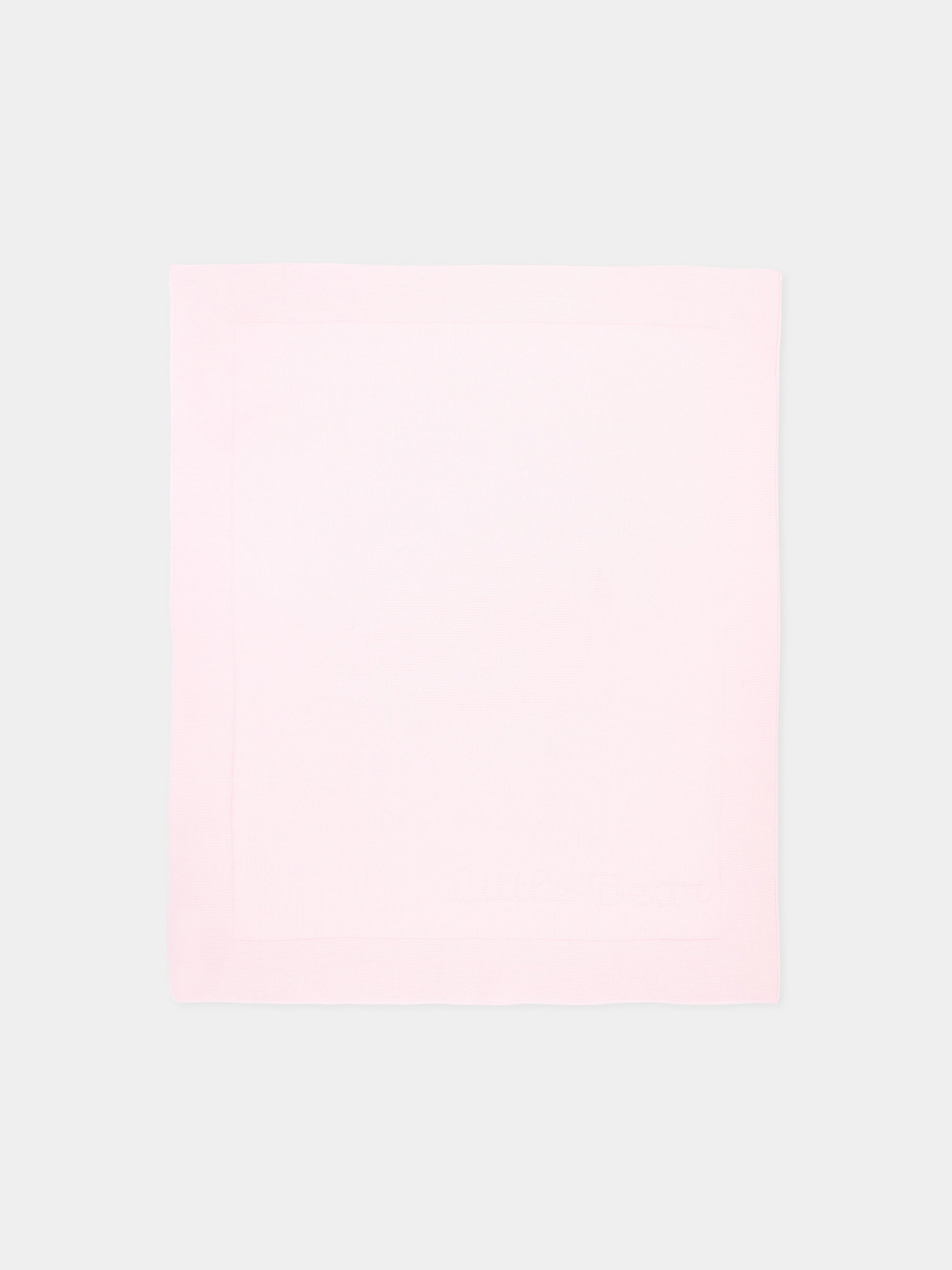 Coperta rosa per neonata in maglia,Little Bear,4133 CIPRIA