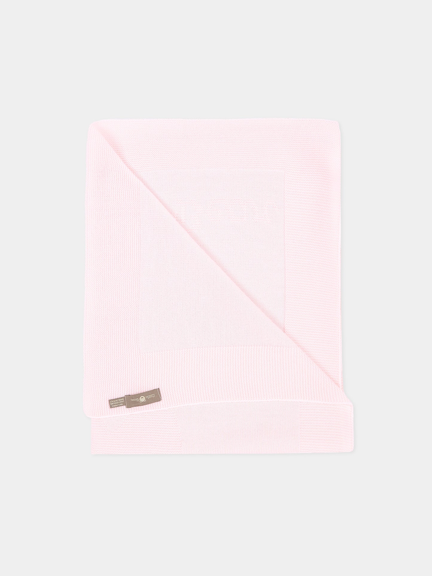 Coperta rosa per neonata in maglia,Little Bear,4133 CIPRIA