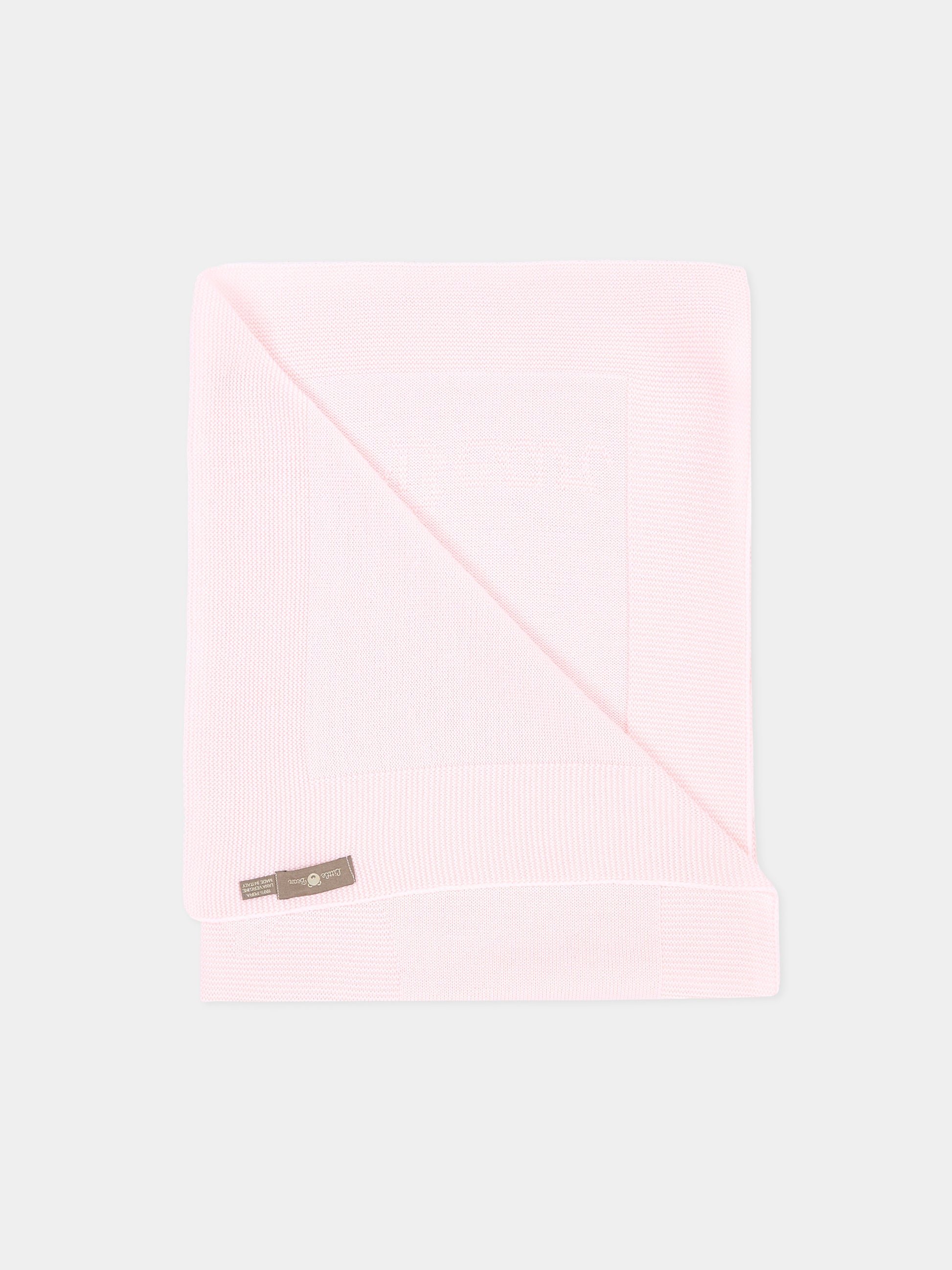Coperta rosa per neonata in maglia,Little Bear,4133 CIPRIA