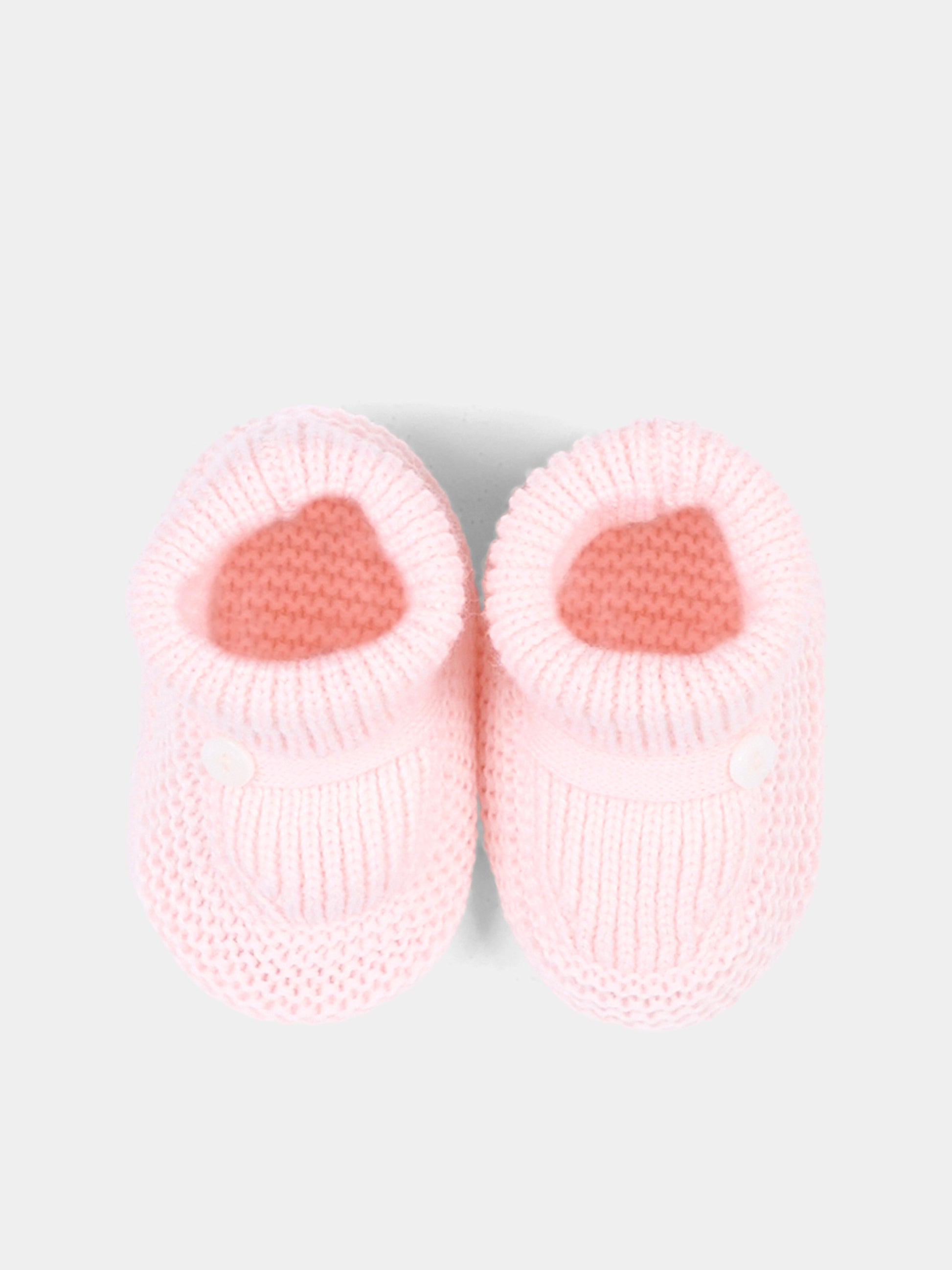 Babbucce rosa per neonata in tricot,Little Bear,4129 CIPRIA