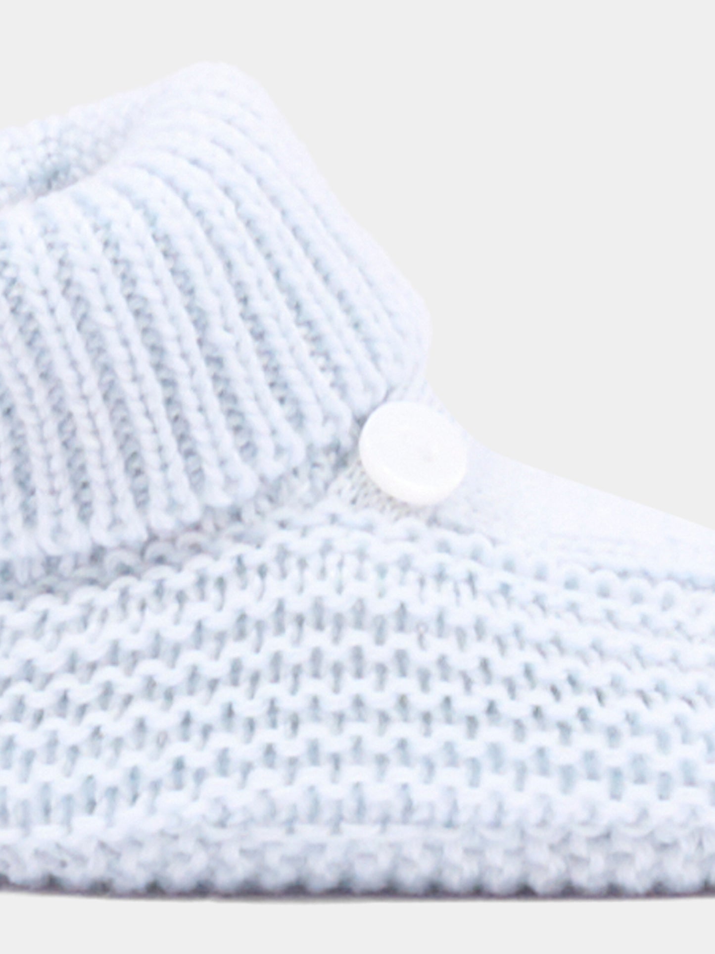 Babbucce celeste per neonato in tricot,Little Bear,4129 CIELO